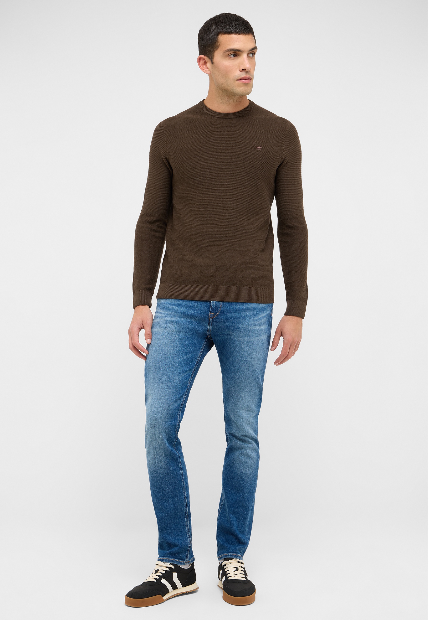 Hosen, Langarm, Pullover, Jeanshose, Person