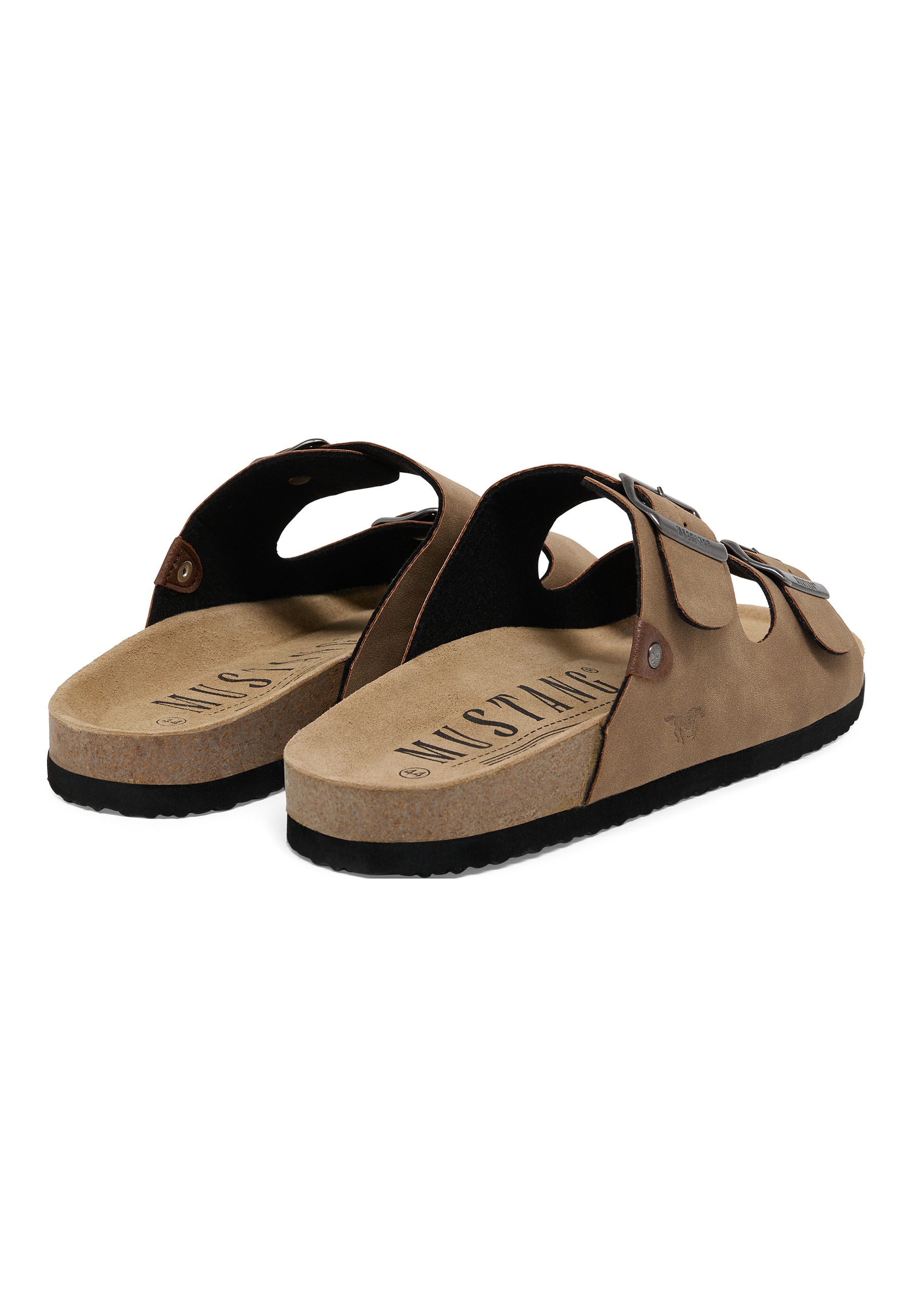 Sandal, Birkenstock, Pantolette, Leder, Korksohle