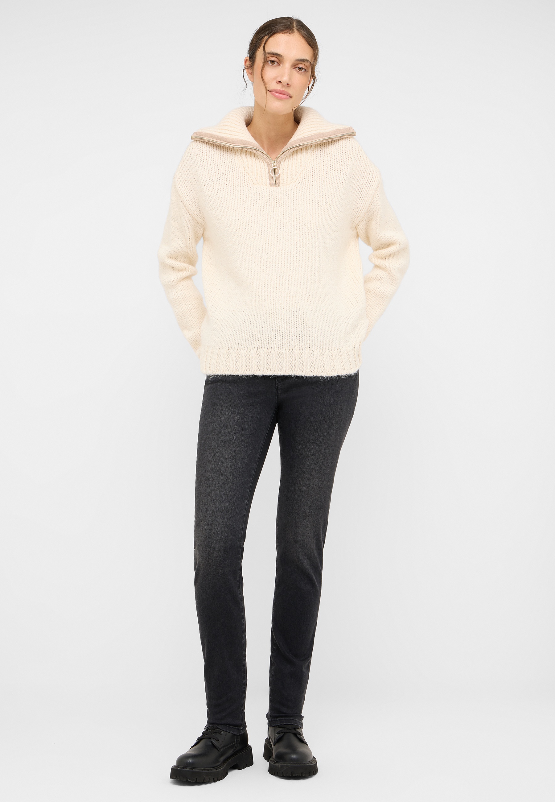 Strickwaren, Pullover, Sweatshirt, Kapuzenpulli, Langarm