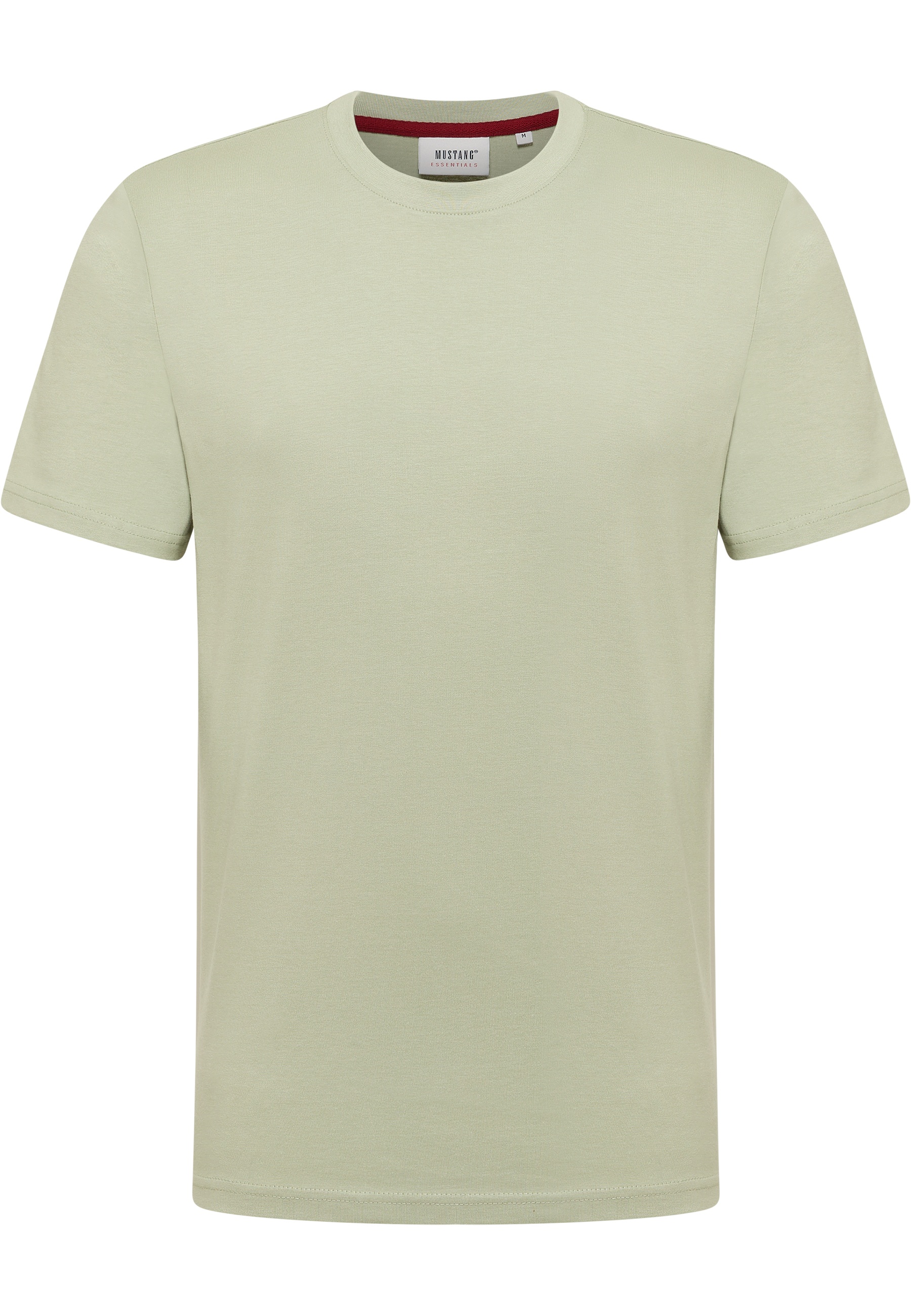 T-Shirt, Kurzarm, Unifarben, Baumwolle, Beige