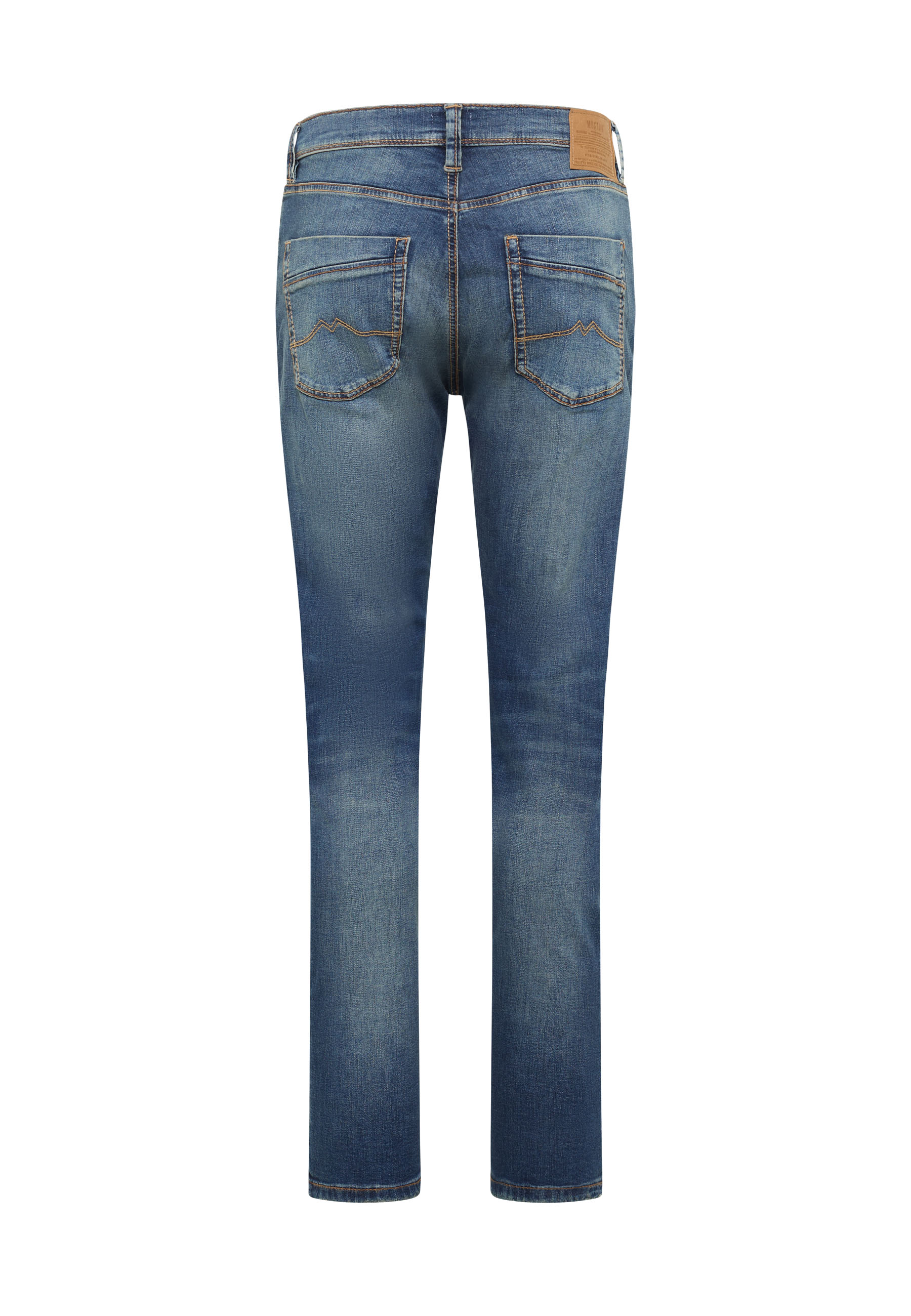 jeans, Denim, Backtaschen, Verblassung, Blau