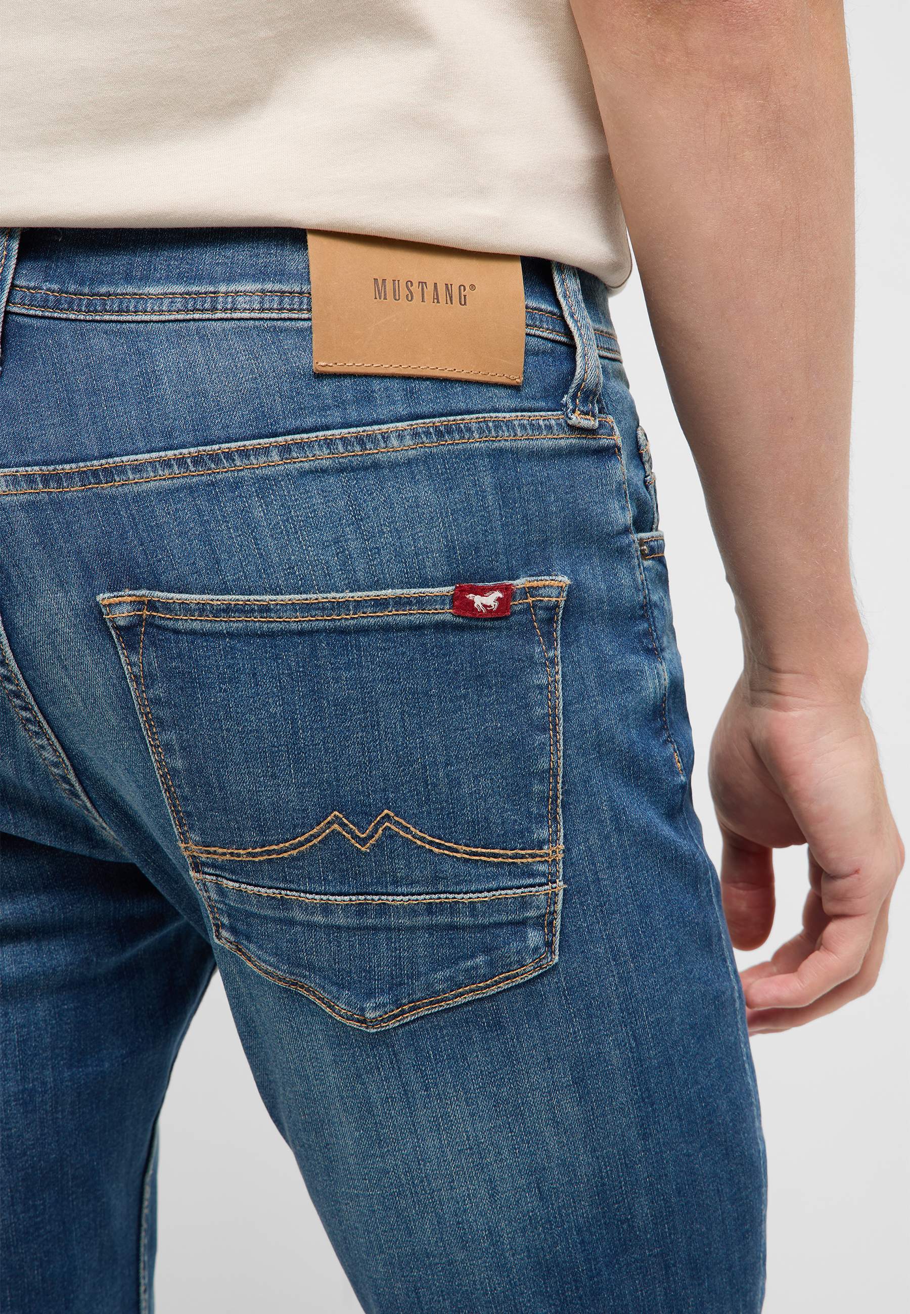 Jeans, Hose, Hinteres Taschen-Detail, Denim, Rückseite