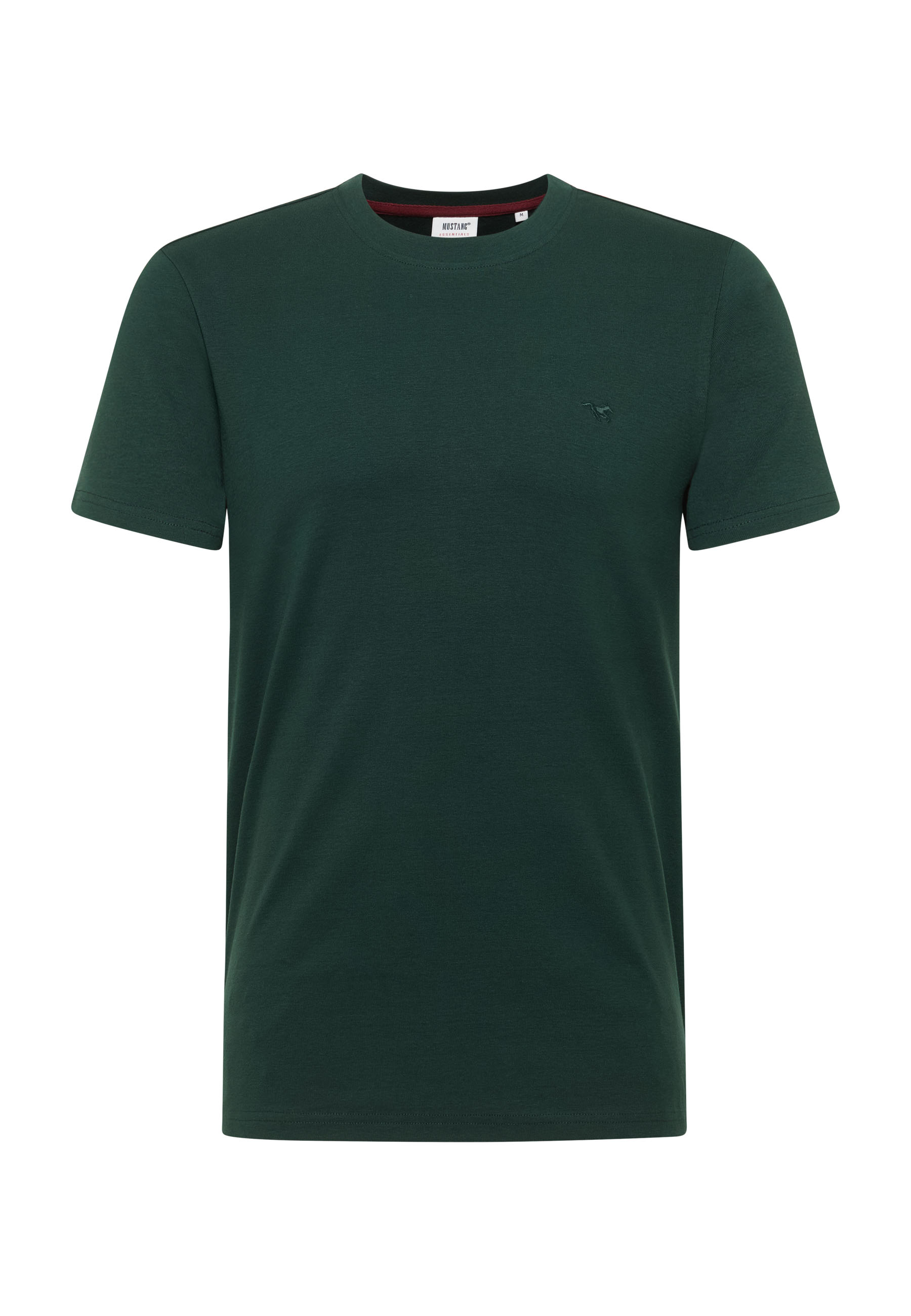 T-Shirt, Kurzarm, Grün, Rundhals, Baumwolle