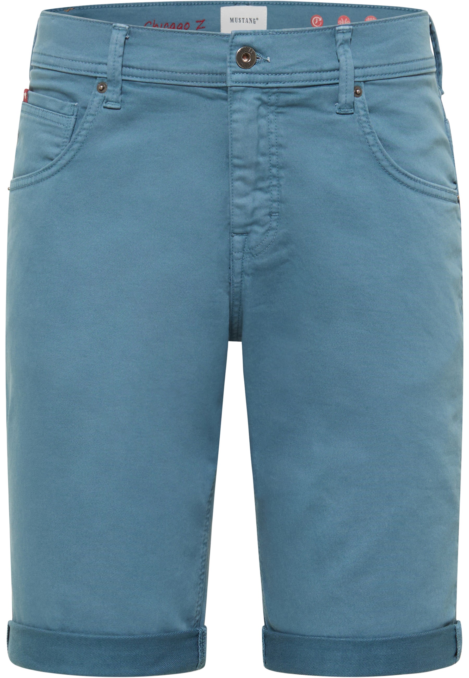 Mustang Herren Jeans-Short Style Chicago Shorts Z, hellblau