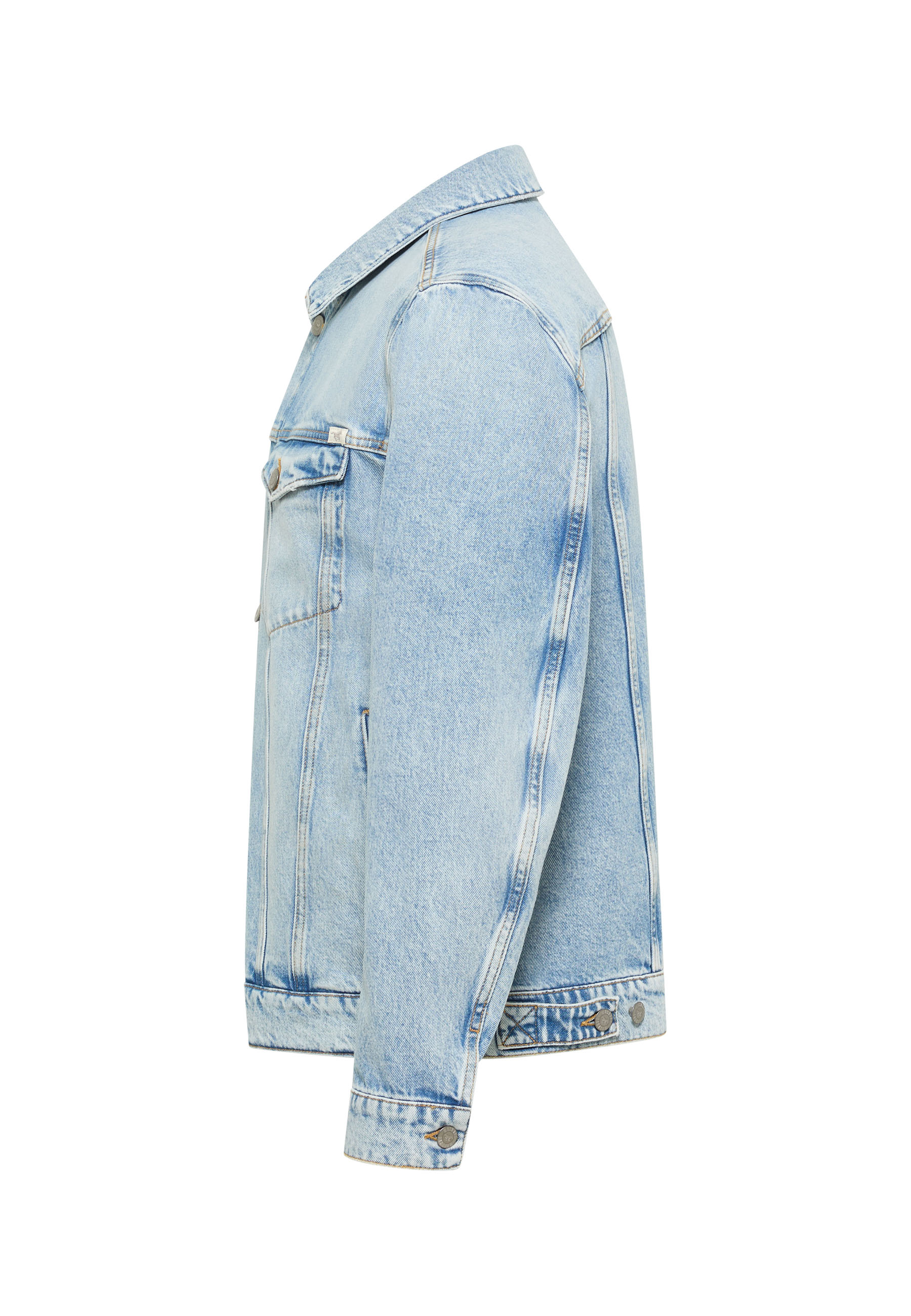-denim, jacke, helles-wasch, jeansjacke, langarm
