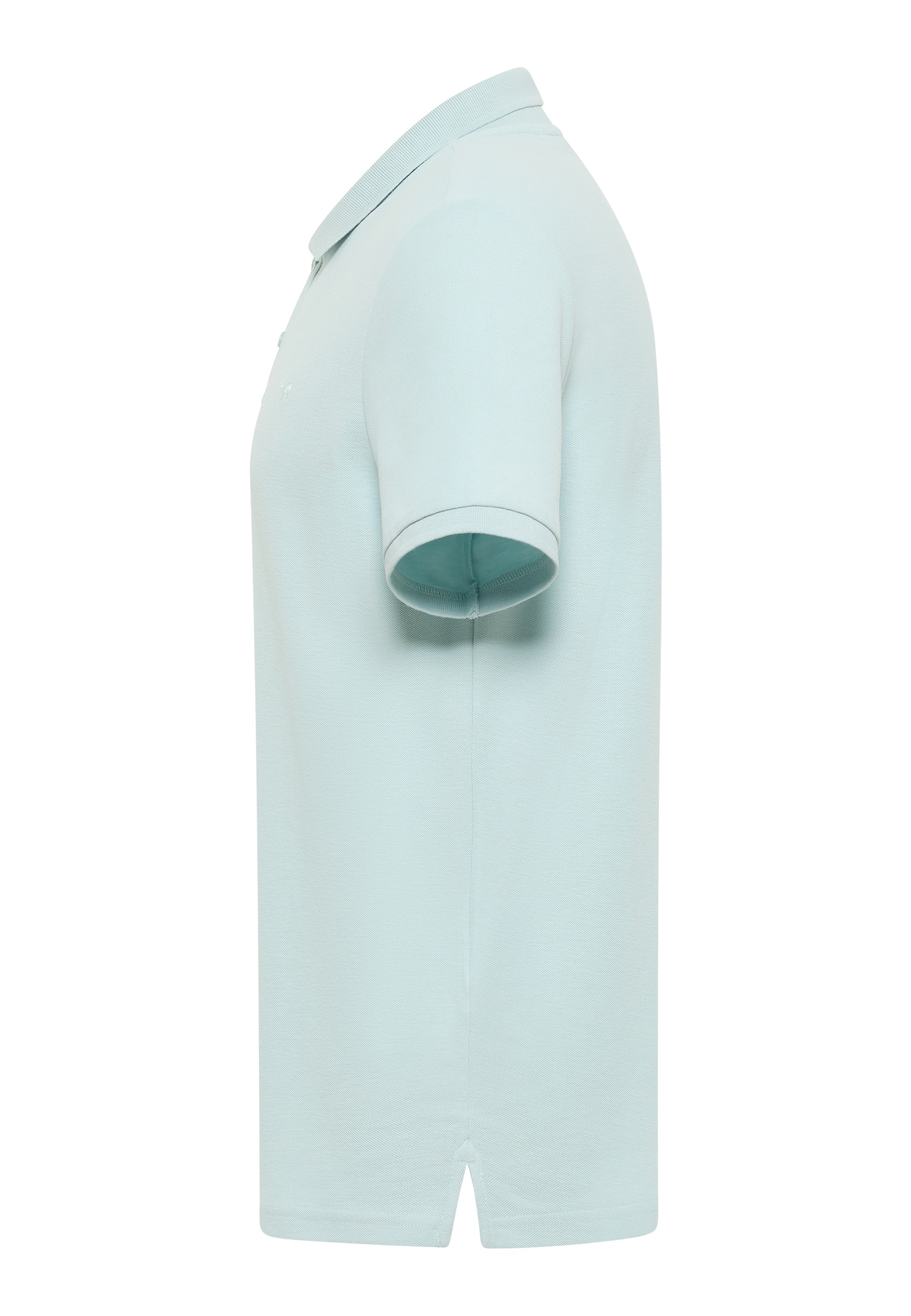 Polo-Shirt, Kurzarm, Polo, Pastellblau, Kragen