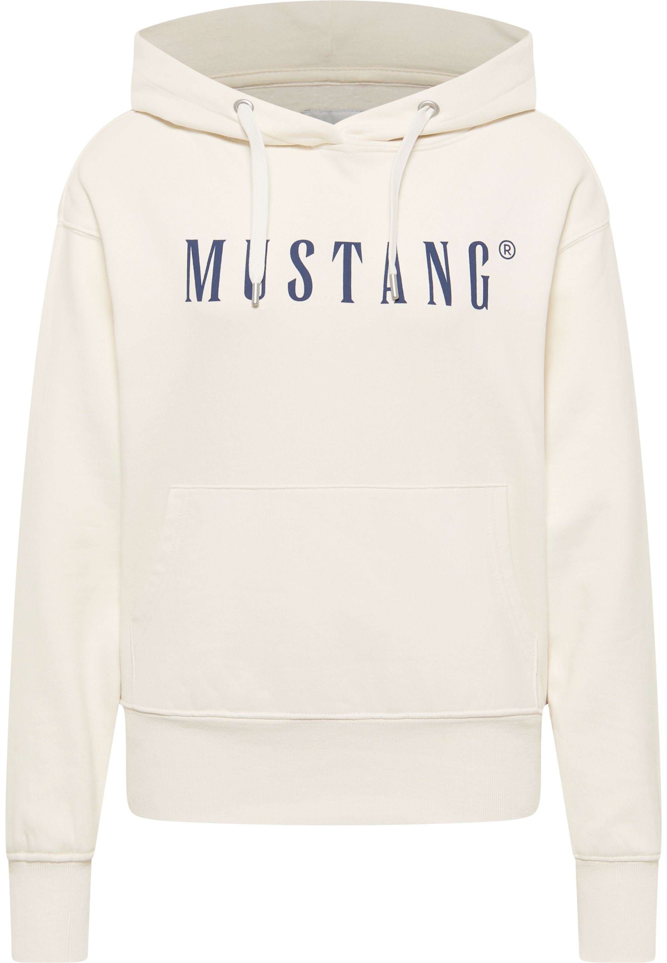Mustang Damen Sweatshirt Style Margo, offwhite