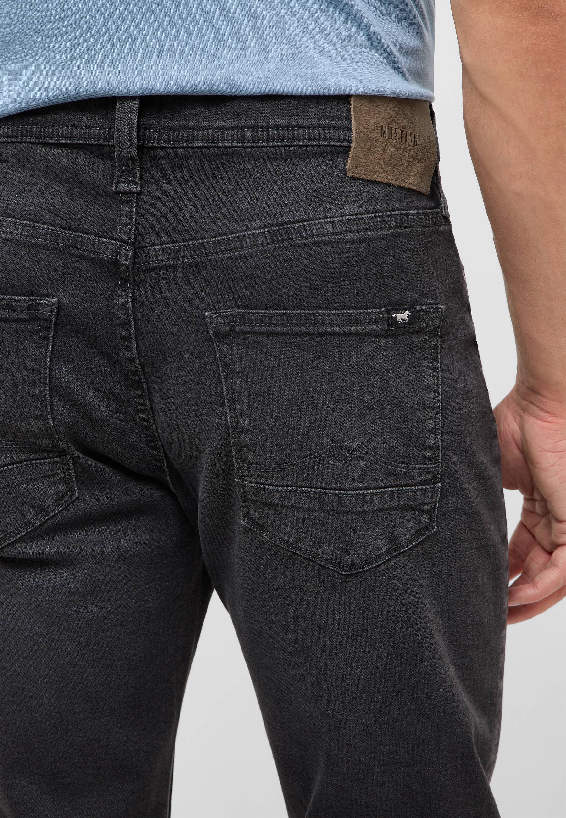 jeans,  Gesäßtaschen,  Jeansstoff,  dunkelgrau,  Gürtel Schlaufe
