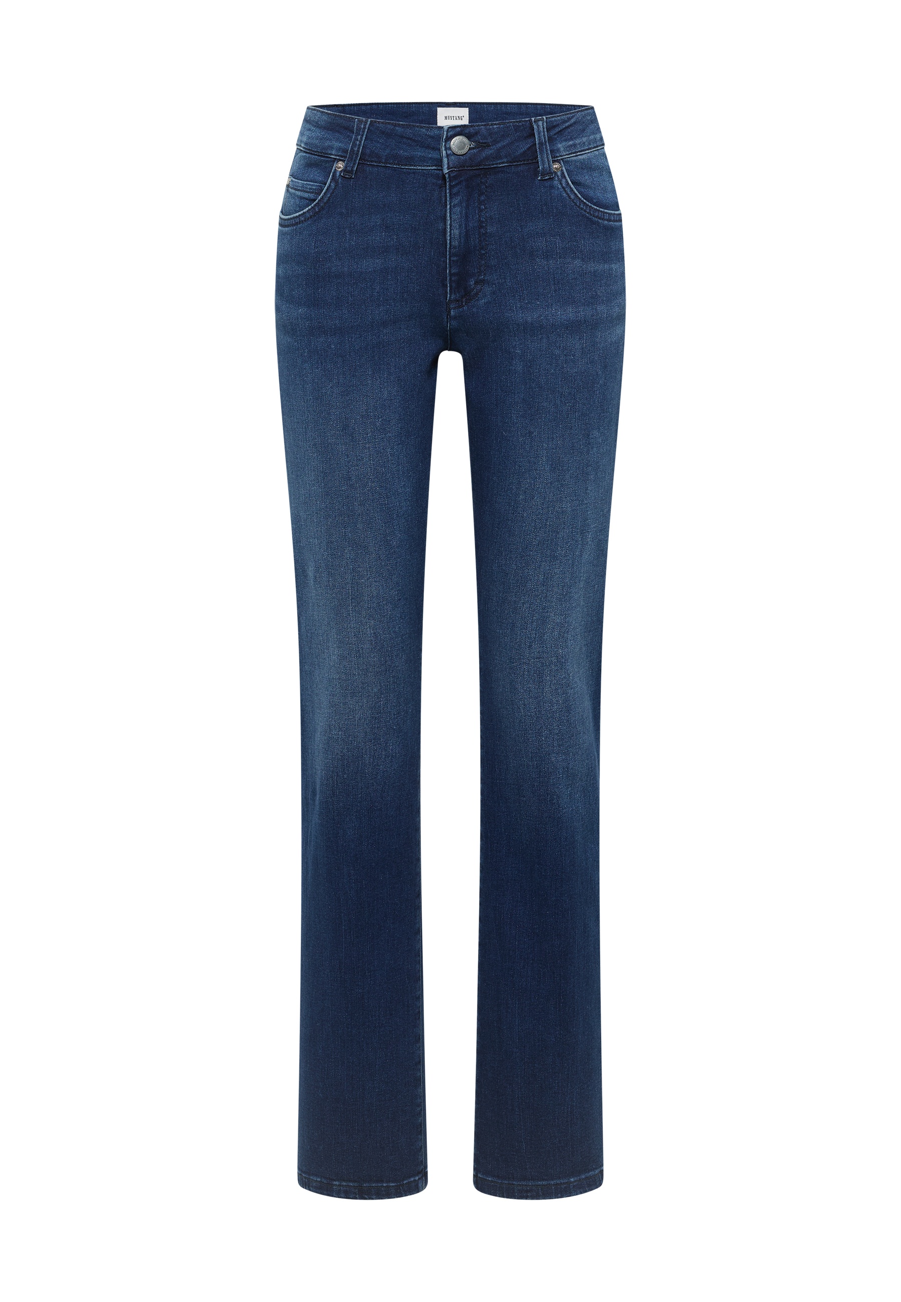 Jeans, Denim, Straight leg, Blue, Five-pocket