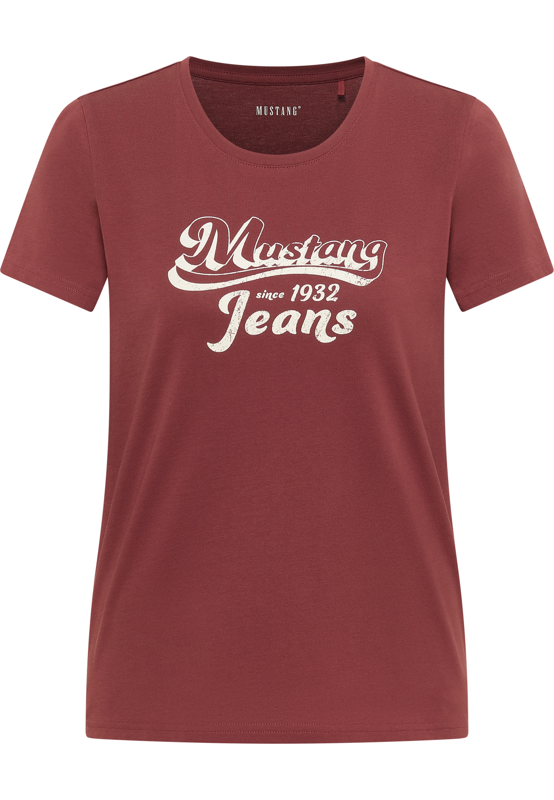 Mustang Damen T-Shirt Style Alma, dunkelrot