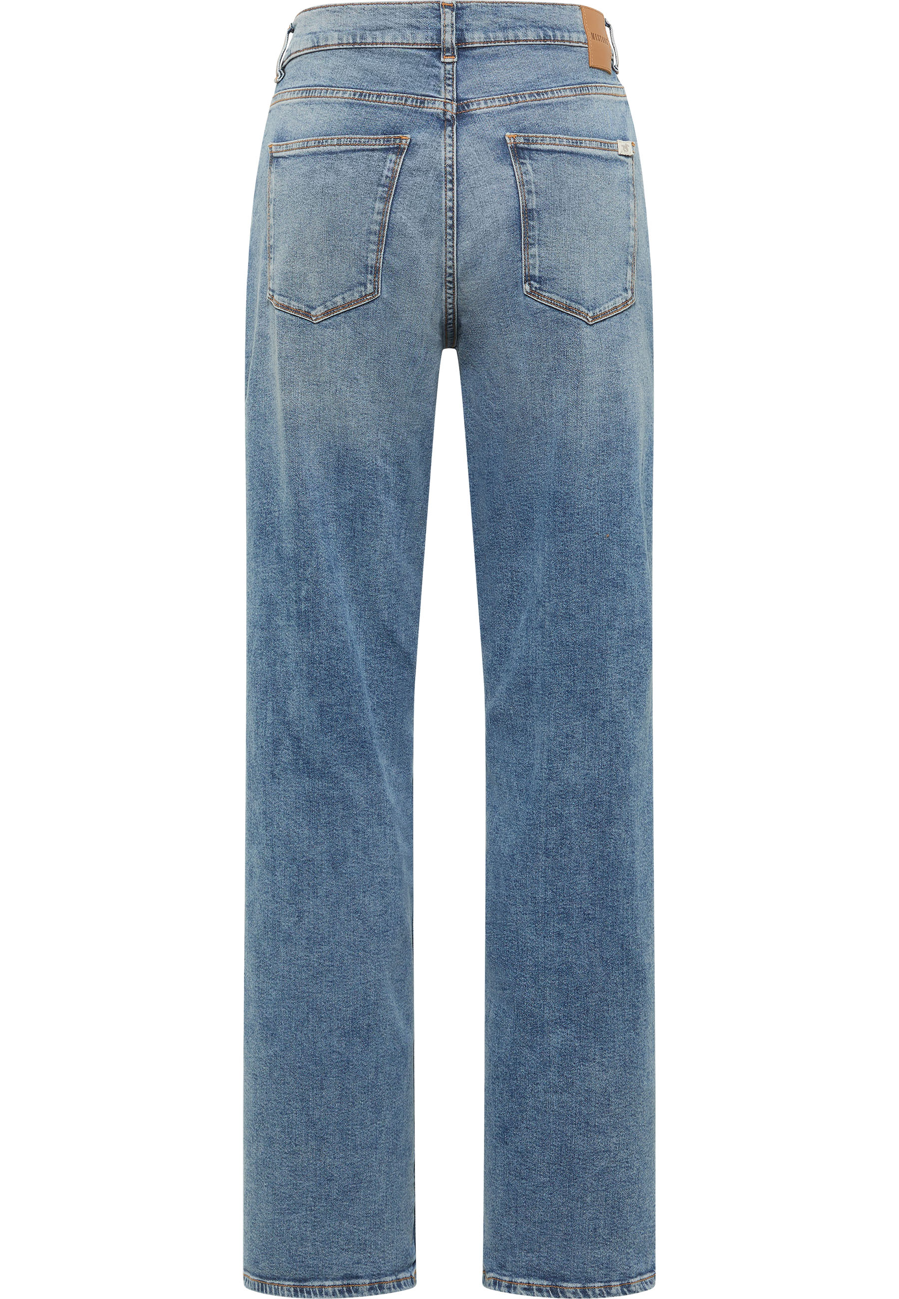 Jeans, Back pockets, Hipsweite, Blauer Denim, Straight Leg