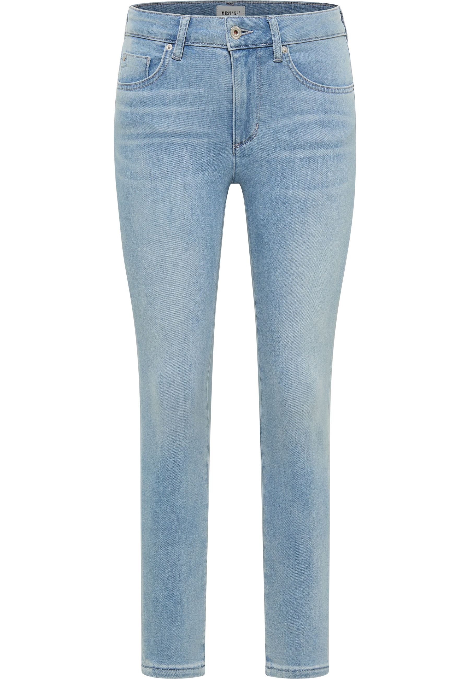Mustang Damen Jeans Style Shelby Skinny 7/8, hellblau
