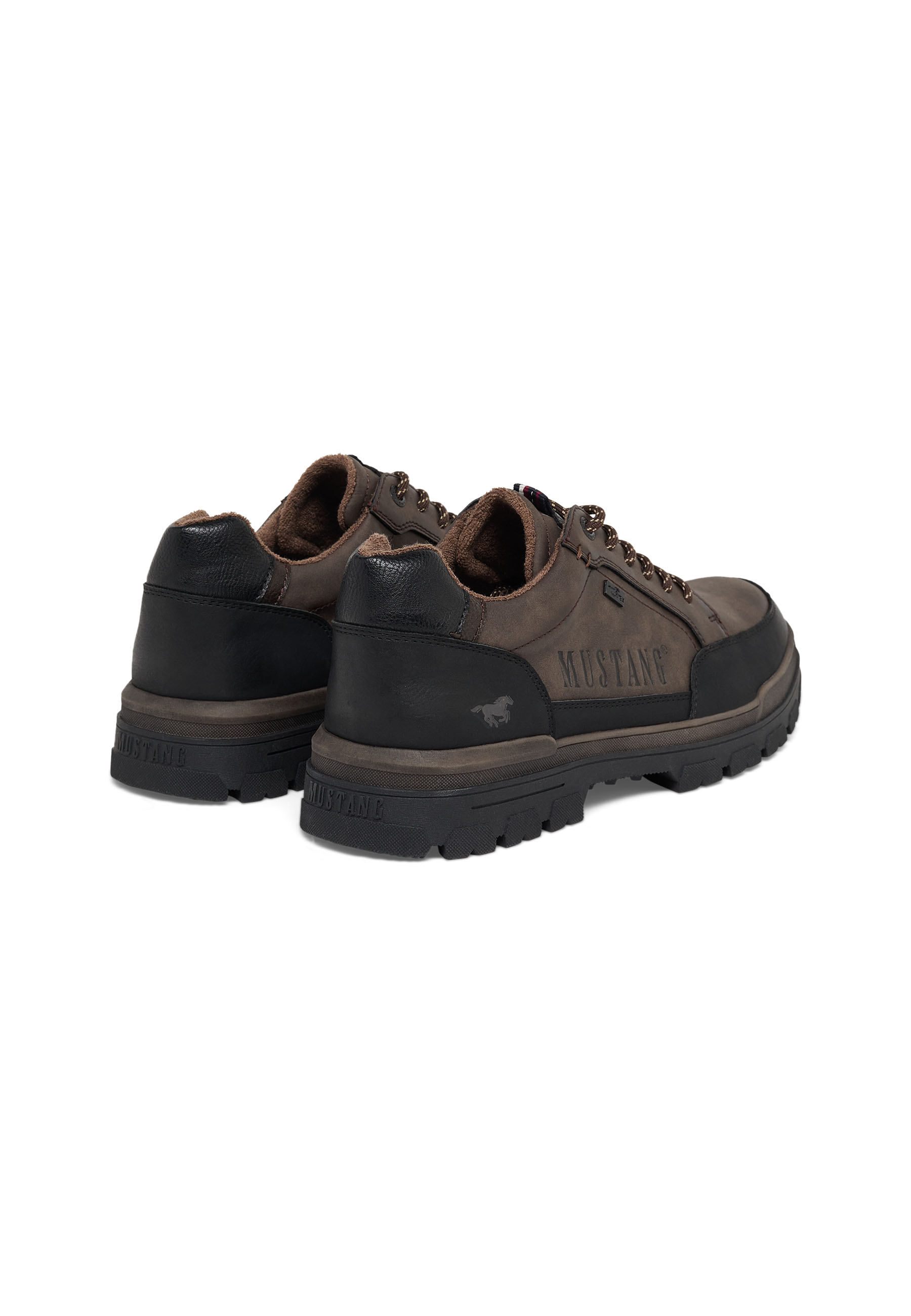 Sneaker, Braun, Leder, Lugsole, Mustang
