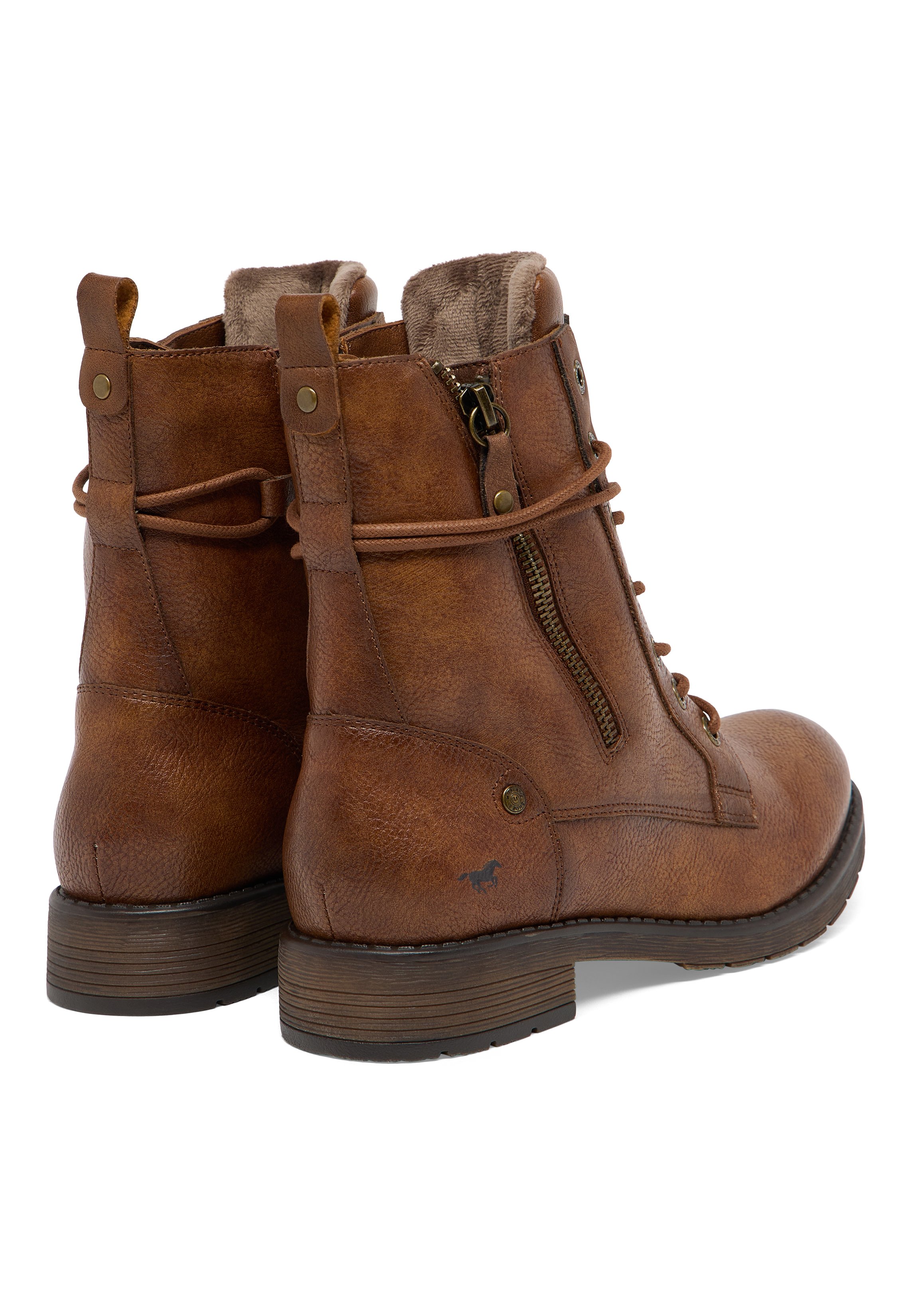 Stiefel, Boots, Leder, braun, Reißverschluss