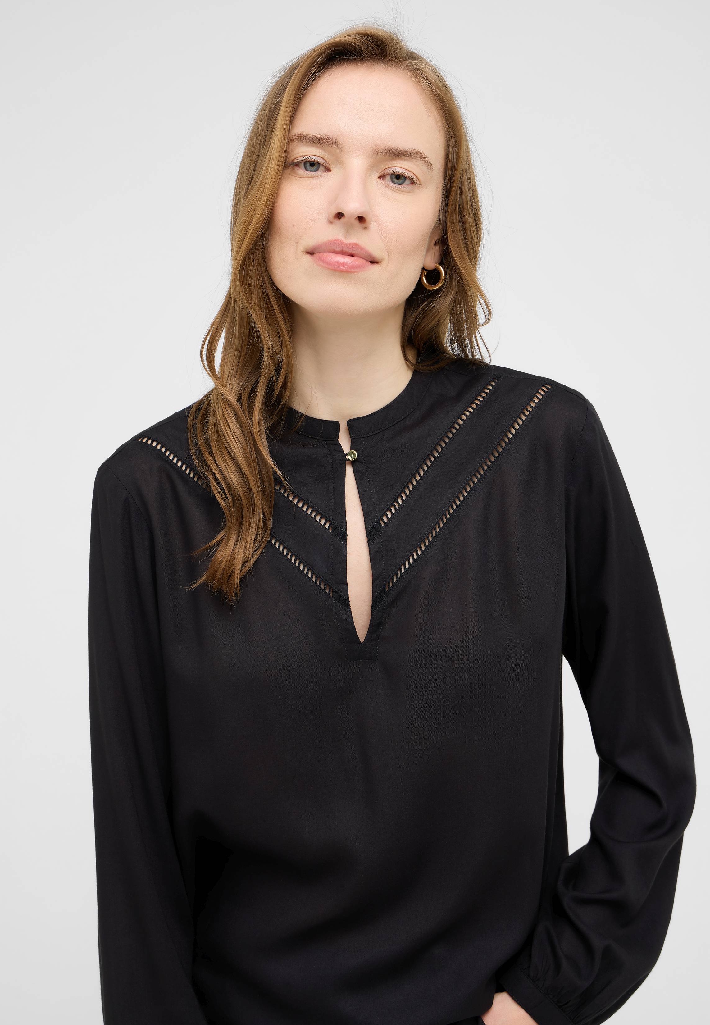 Bluse, Langarm, Zubehör, Anhänger, Halskette