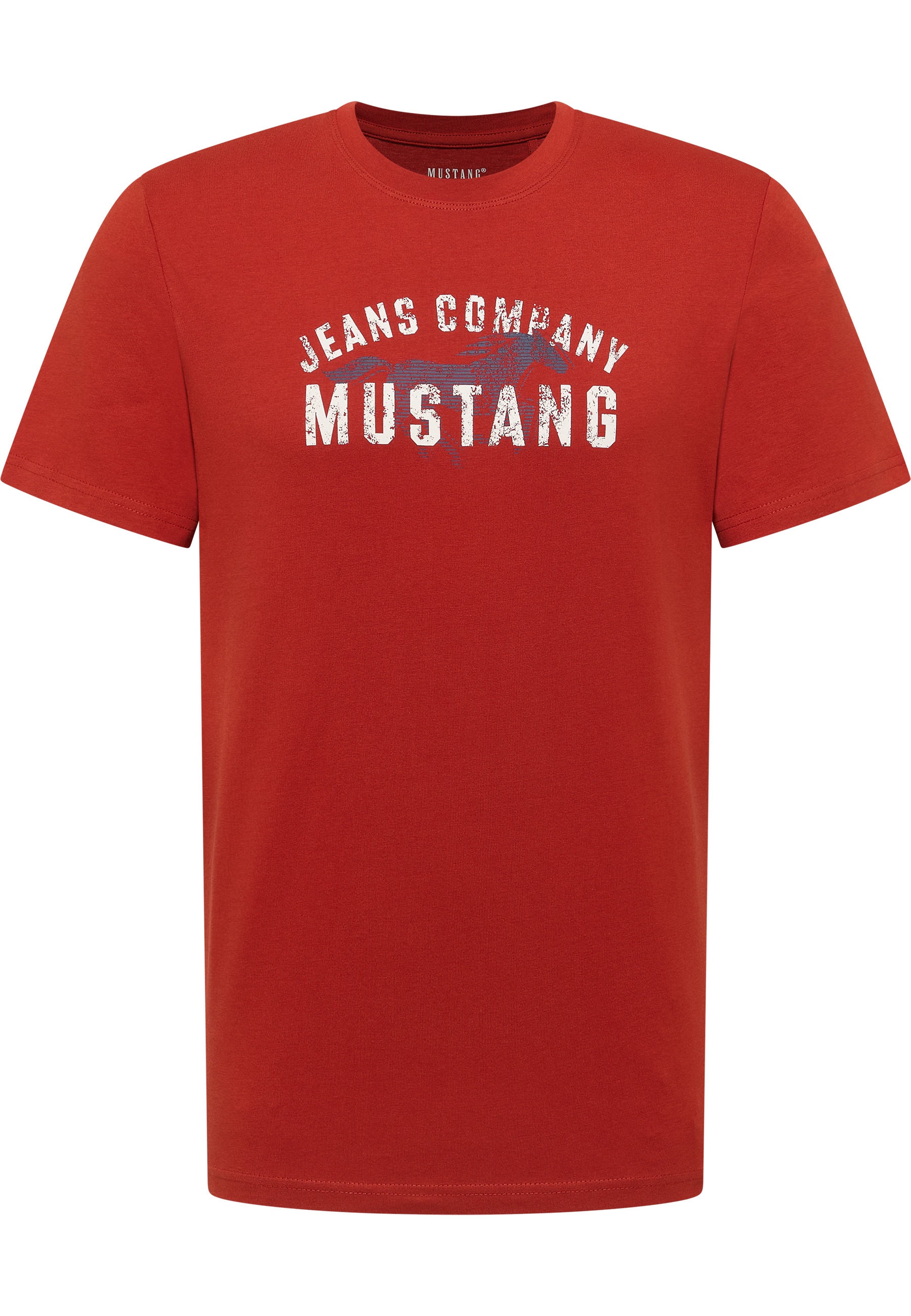 Tee, T-Shirt, Mustang, Rot, Grafik