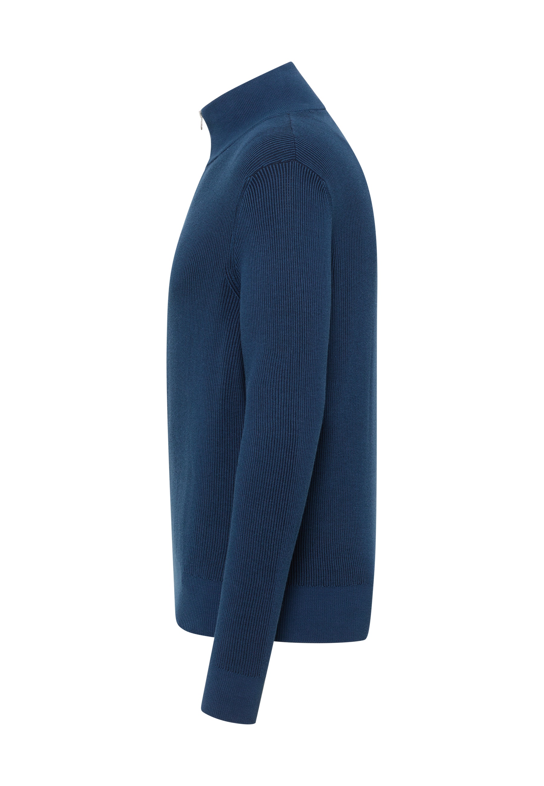 Pullover, Strick, Rollkragen, Langarm, Kobaltblau