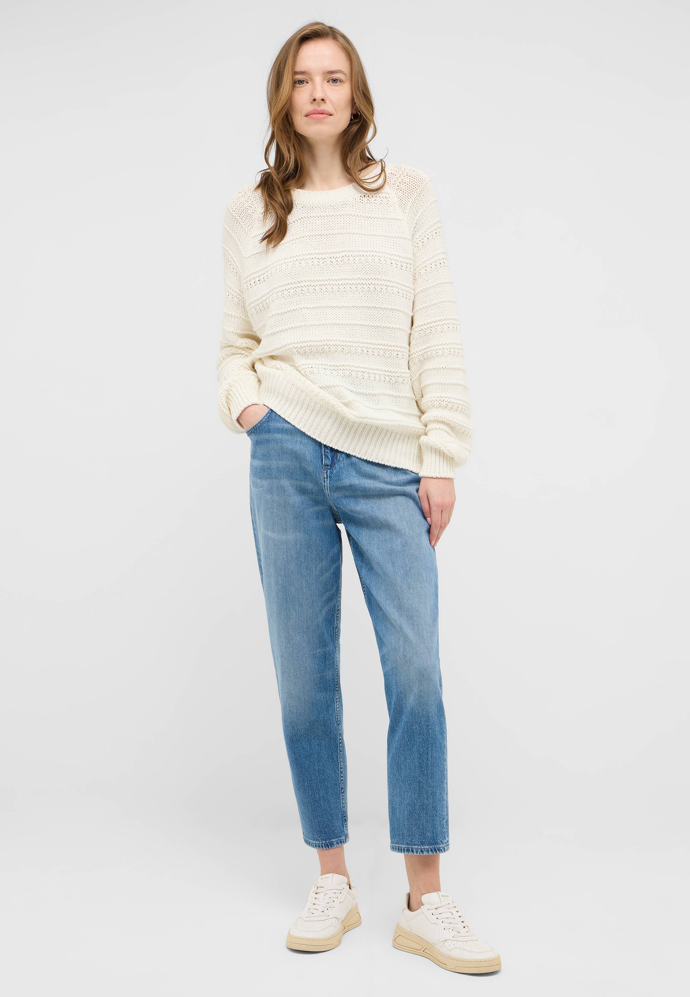 Bekleidung, Hosen, Strickwaren, Pullover, Jeanshose