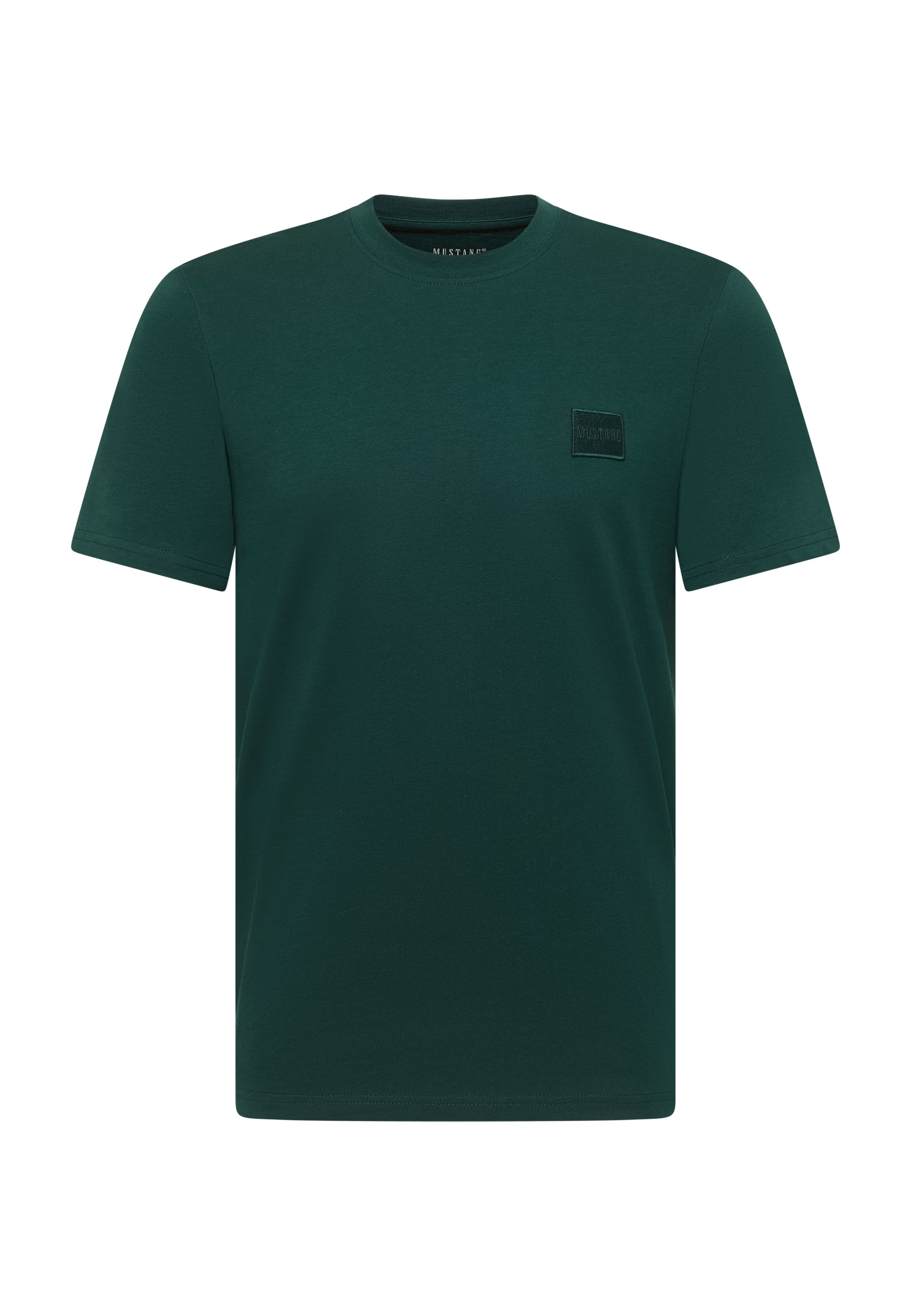 T-Shirt, Kurzarm, Uni, Baumwolle, Grün