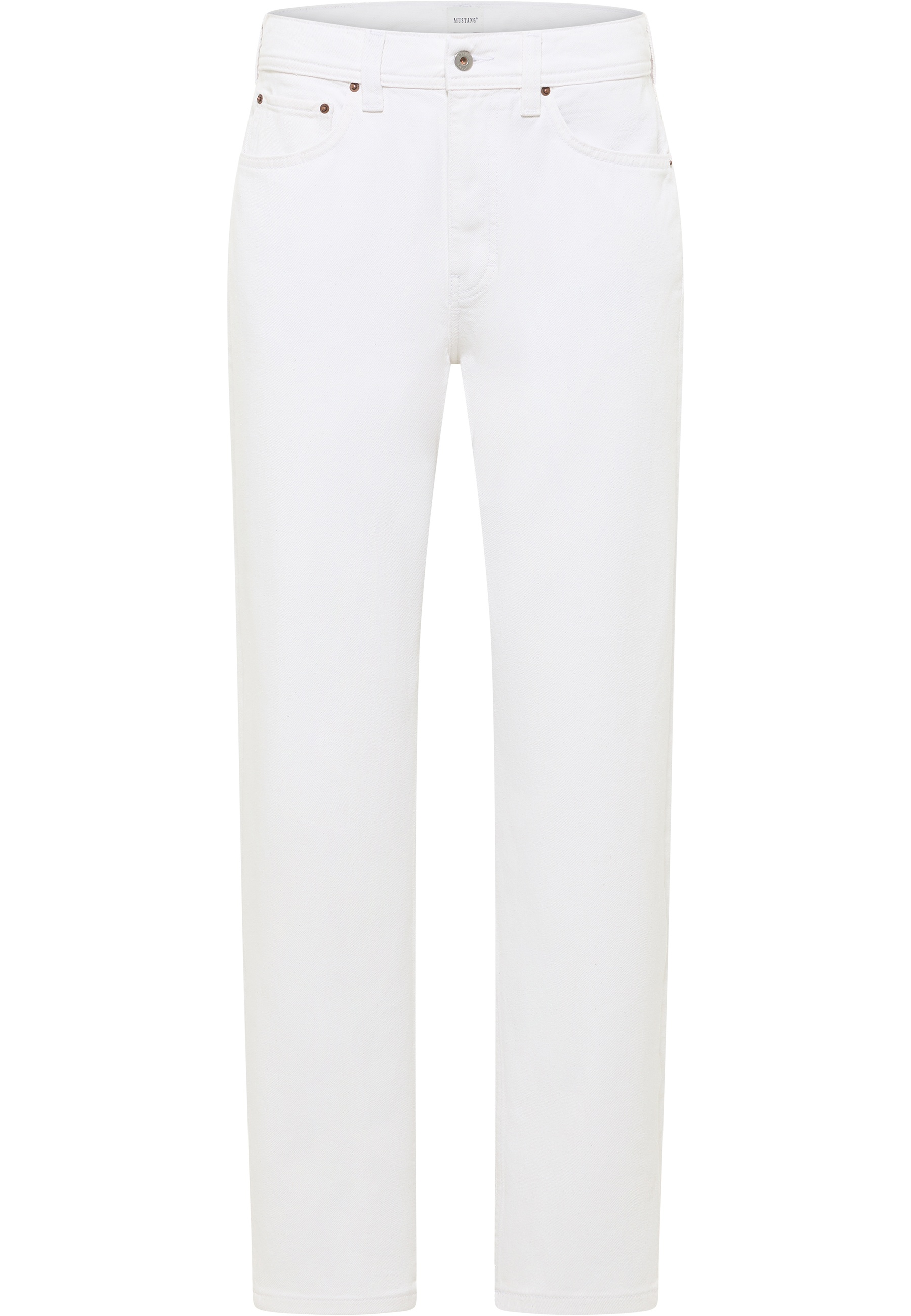 Mustang Herren Jeans Style Jeff Relaxed Straight, weiß