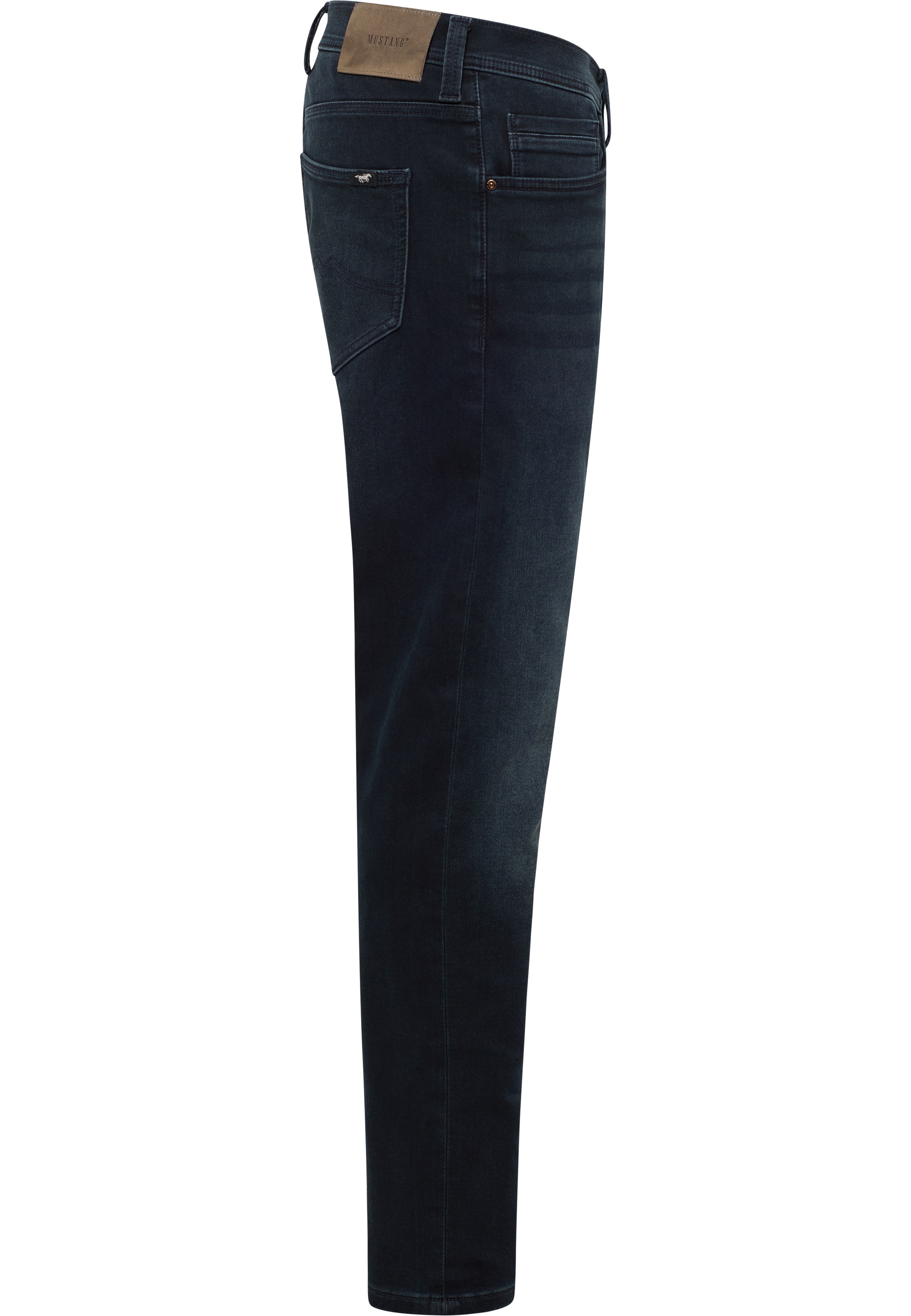 Jeans, Denim, Hose, Hose dunkelblau, starke Waschung