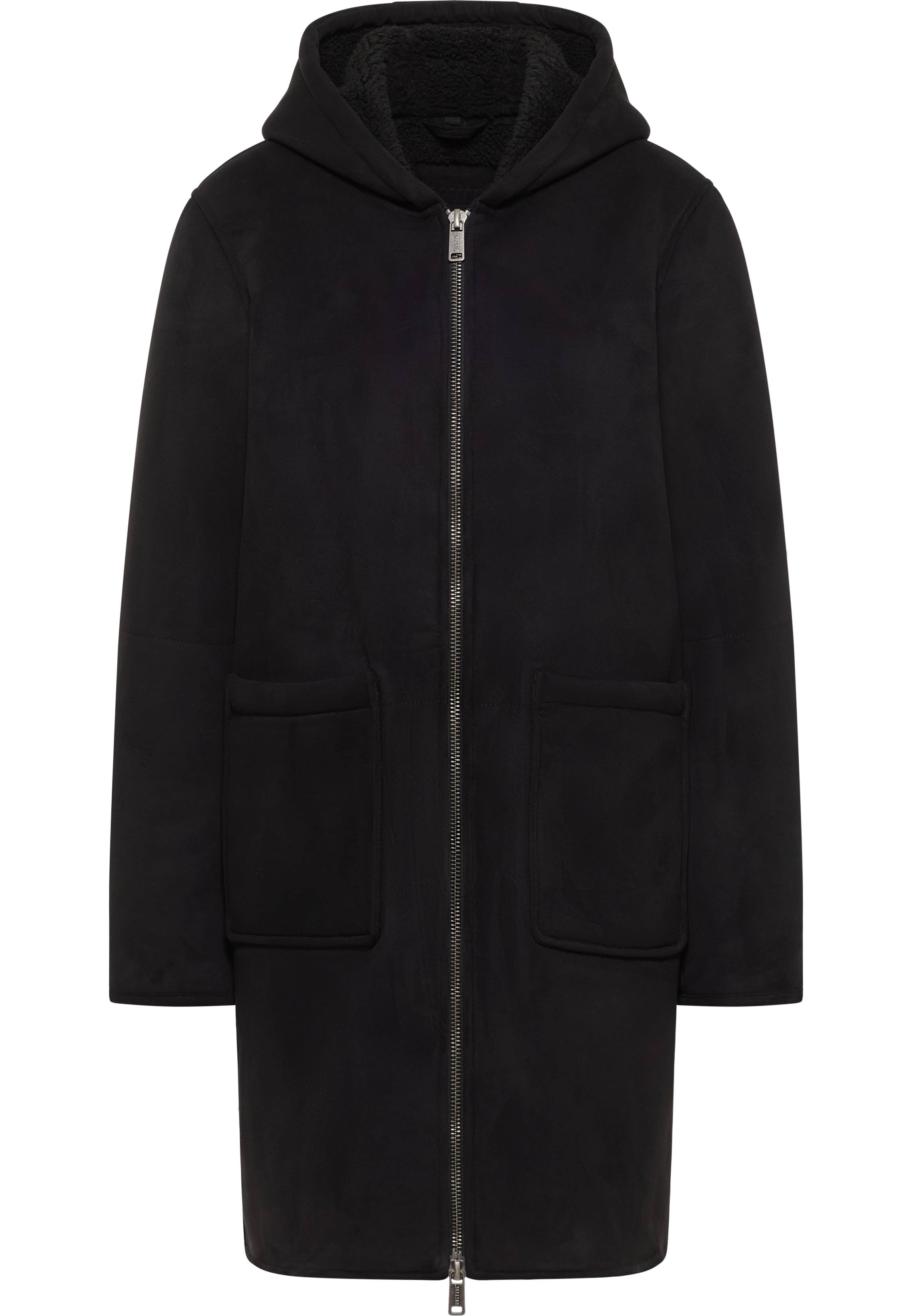 Mustang Damen Jacke Style Long Jacket, schwarz