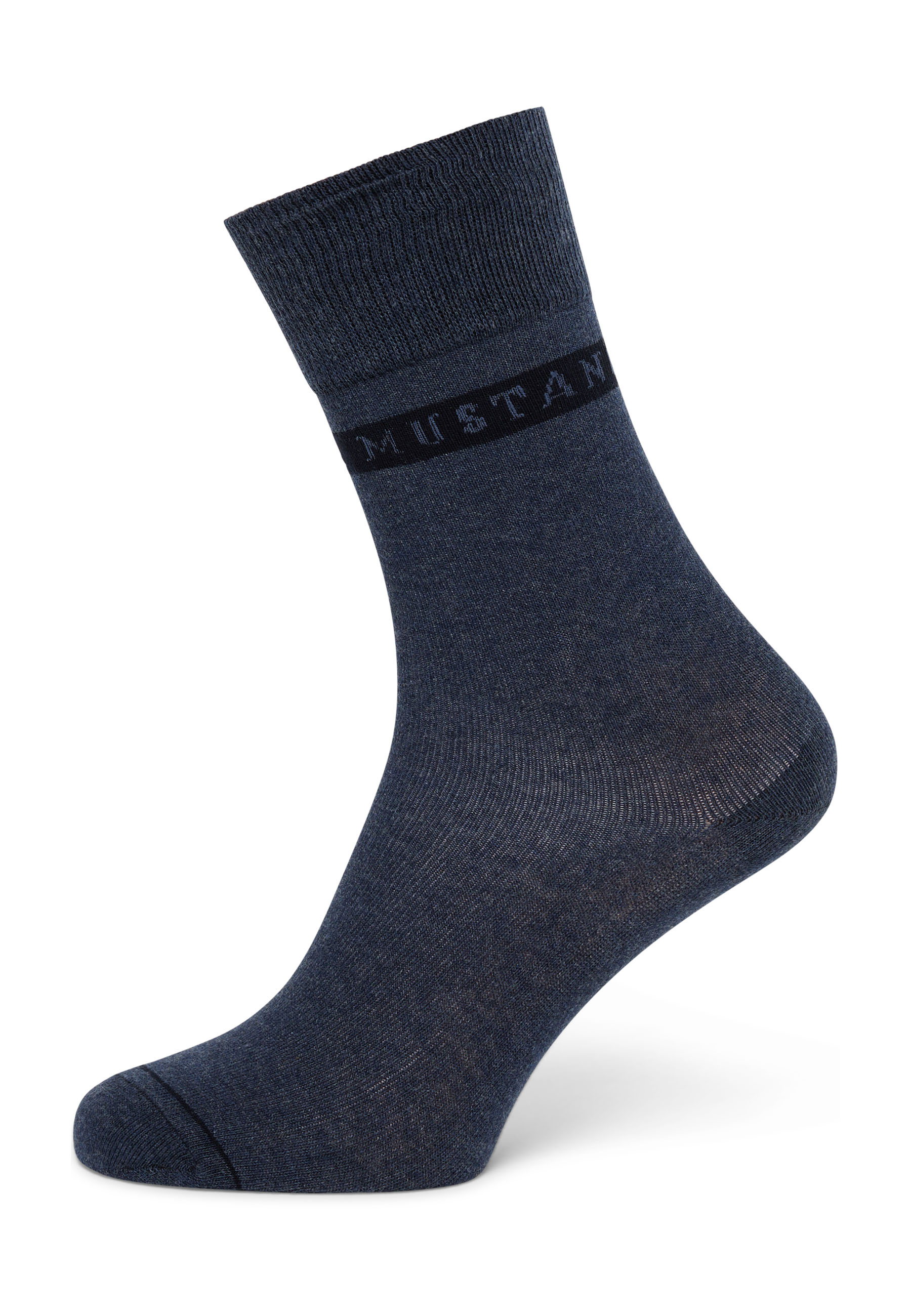 Sock, Cotton blend, Crew sock, Knit sock, Dunkelblau