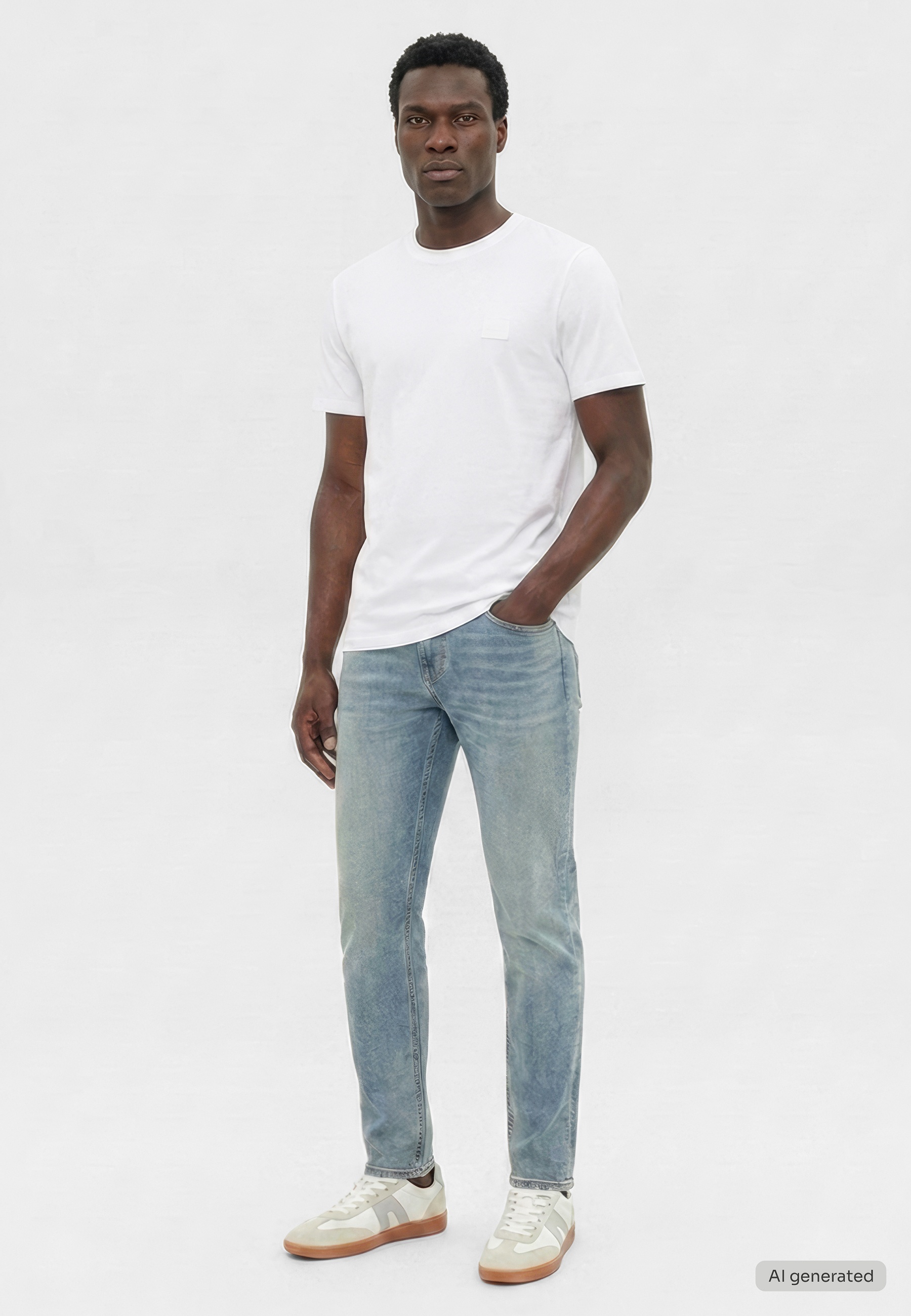 mit Slim Fit und mittlerer Leibhöhe