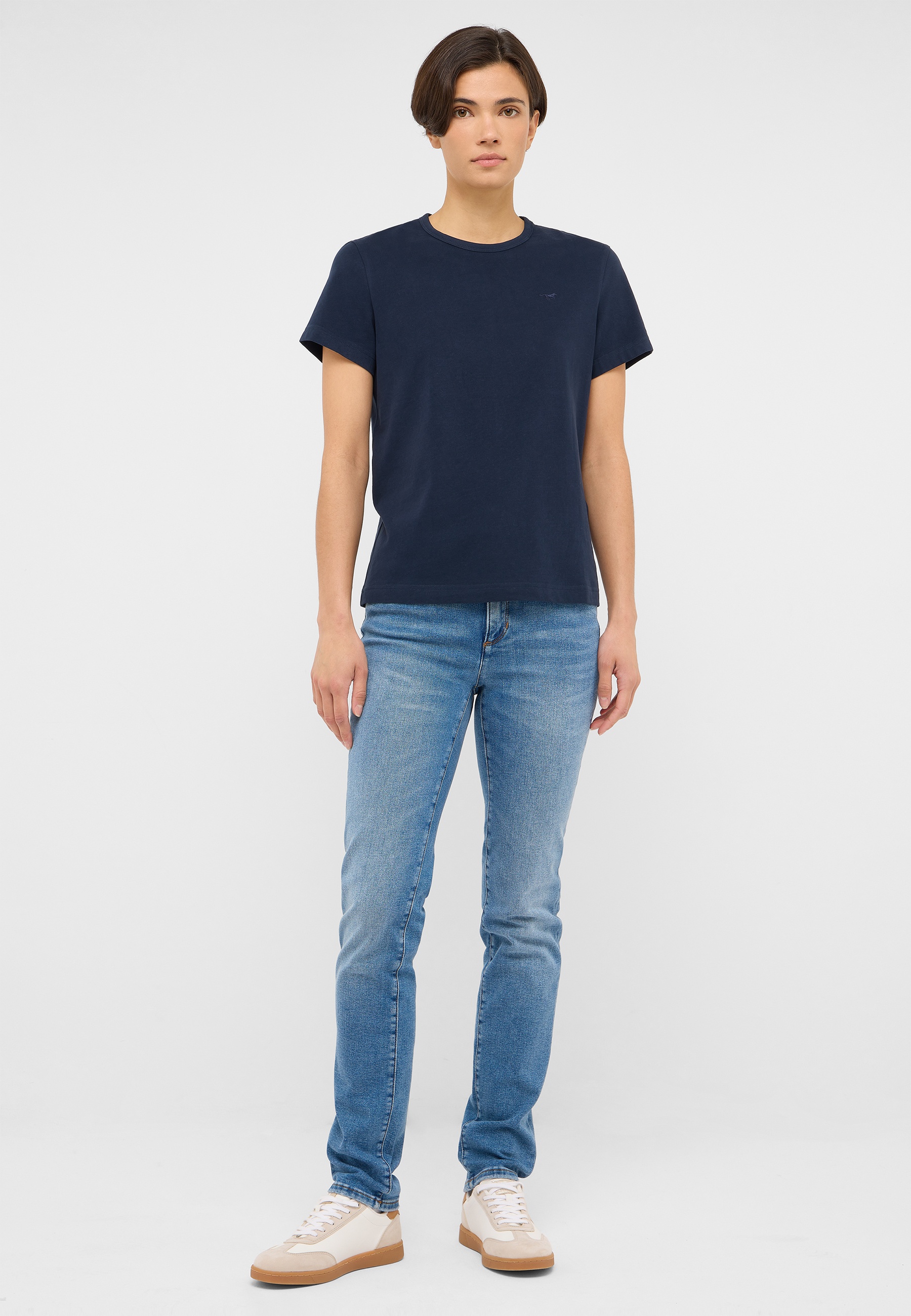 Tee, T-Shirt, Navy, Short Sleeve, Jeans