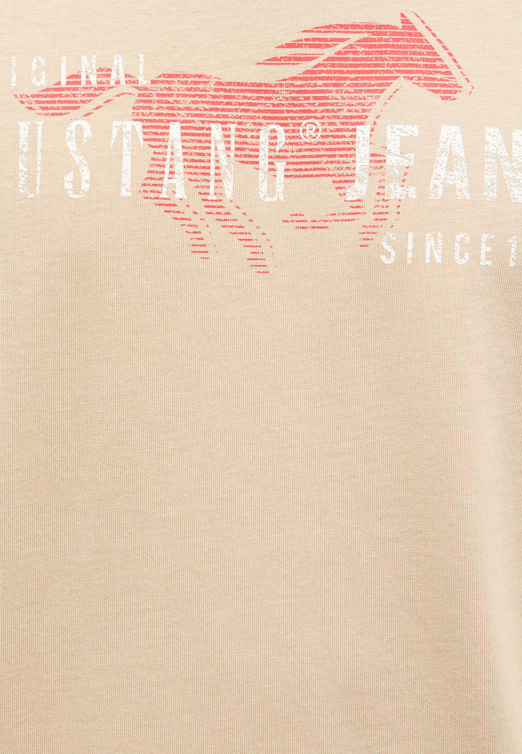 shirt, beige, t-shirt, graphic, horse