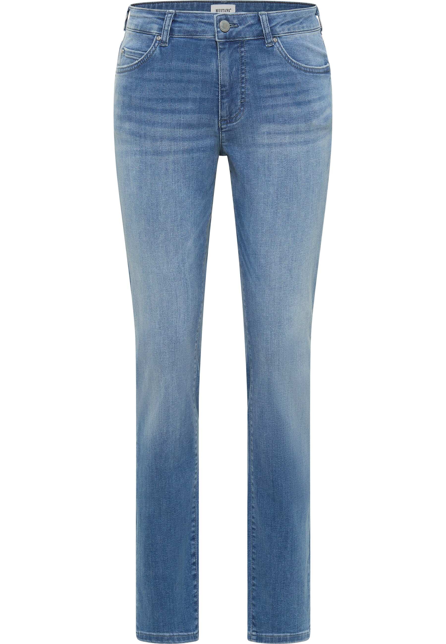 Jeans, Jeanshose, Straight leg, Light wash, Mid-rise
