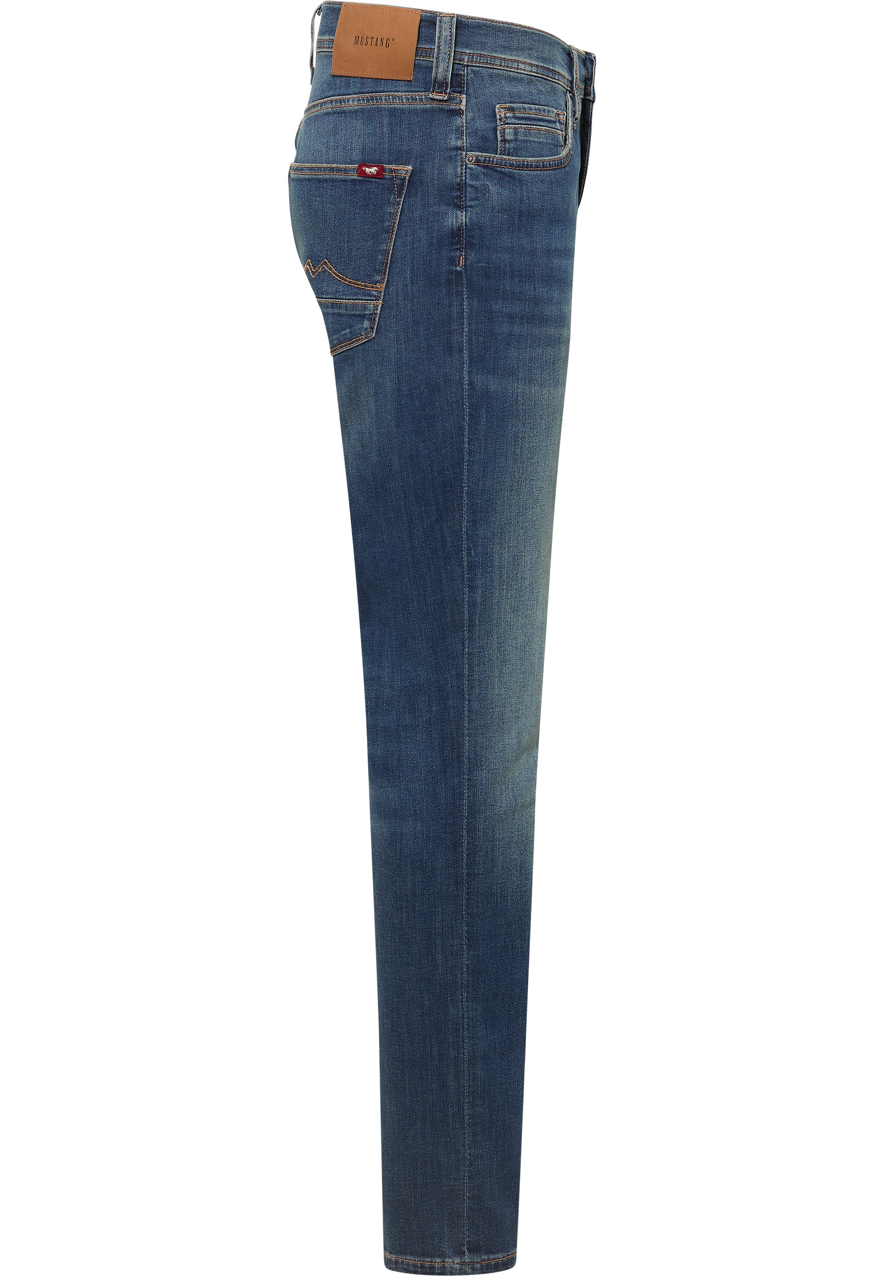 jeans, Denim, gerade Bein, Blau, Taschenkantenna