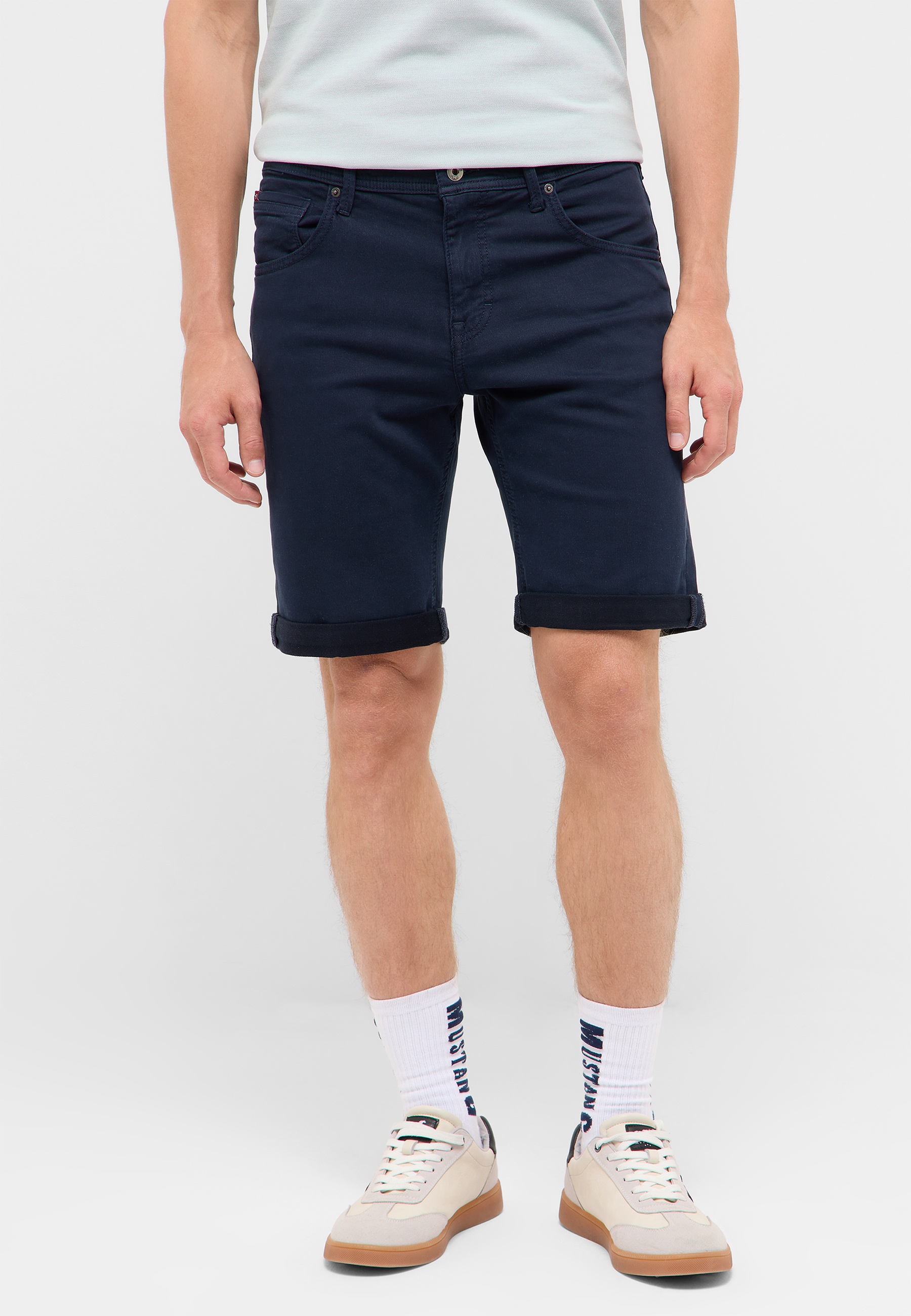 Hose, Shorts, Navy, Chino, Krempe?