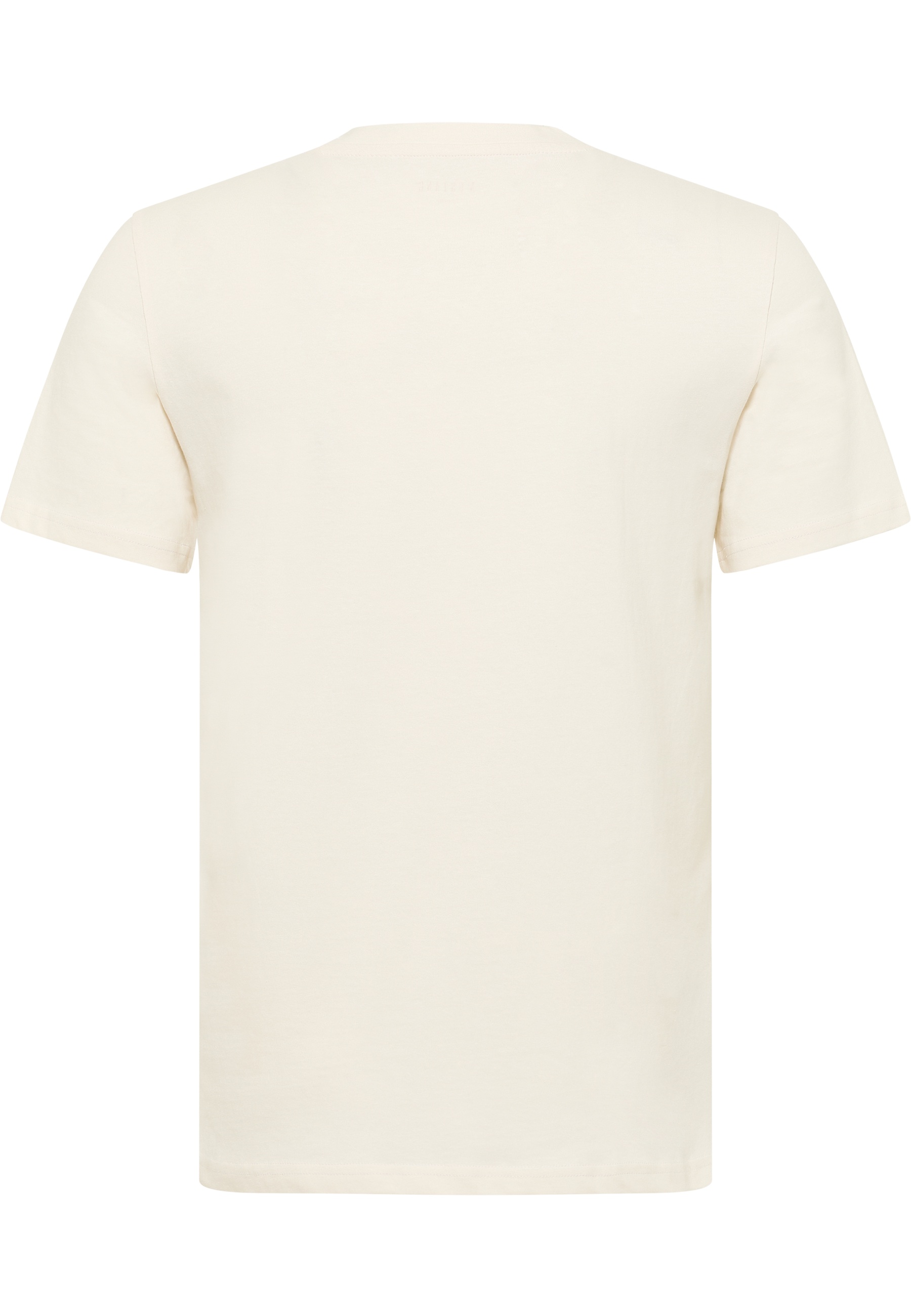 T-Shirt, Kurzarm, Beige, Oberteil, Uni