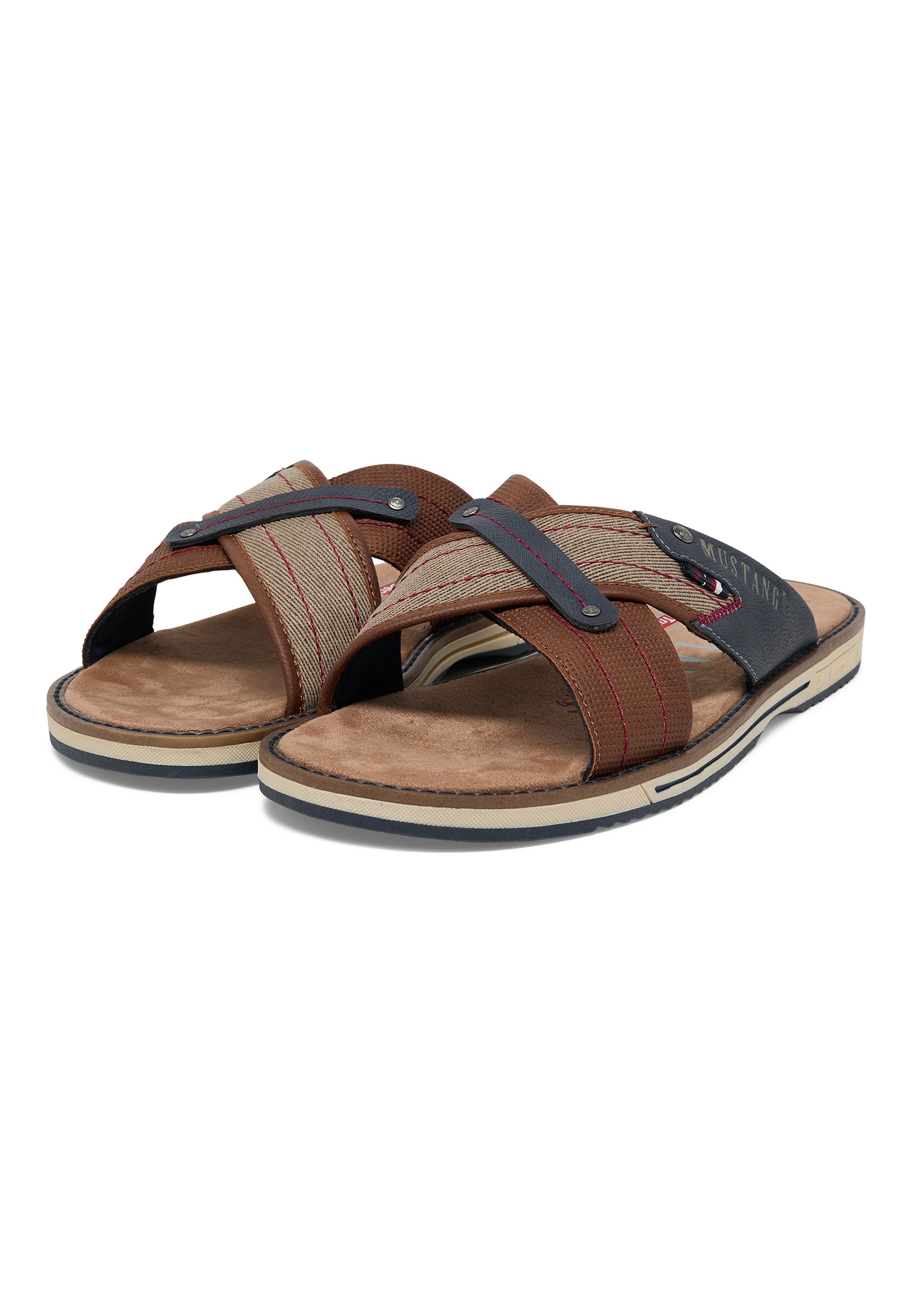 Sandalen, Sommer, Klette, Graublau, Sohle Grosserliegend