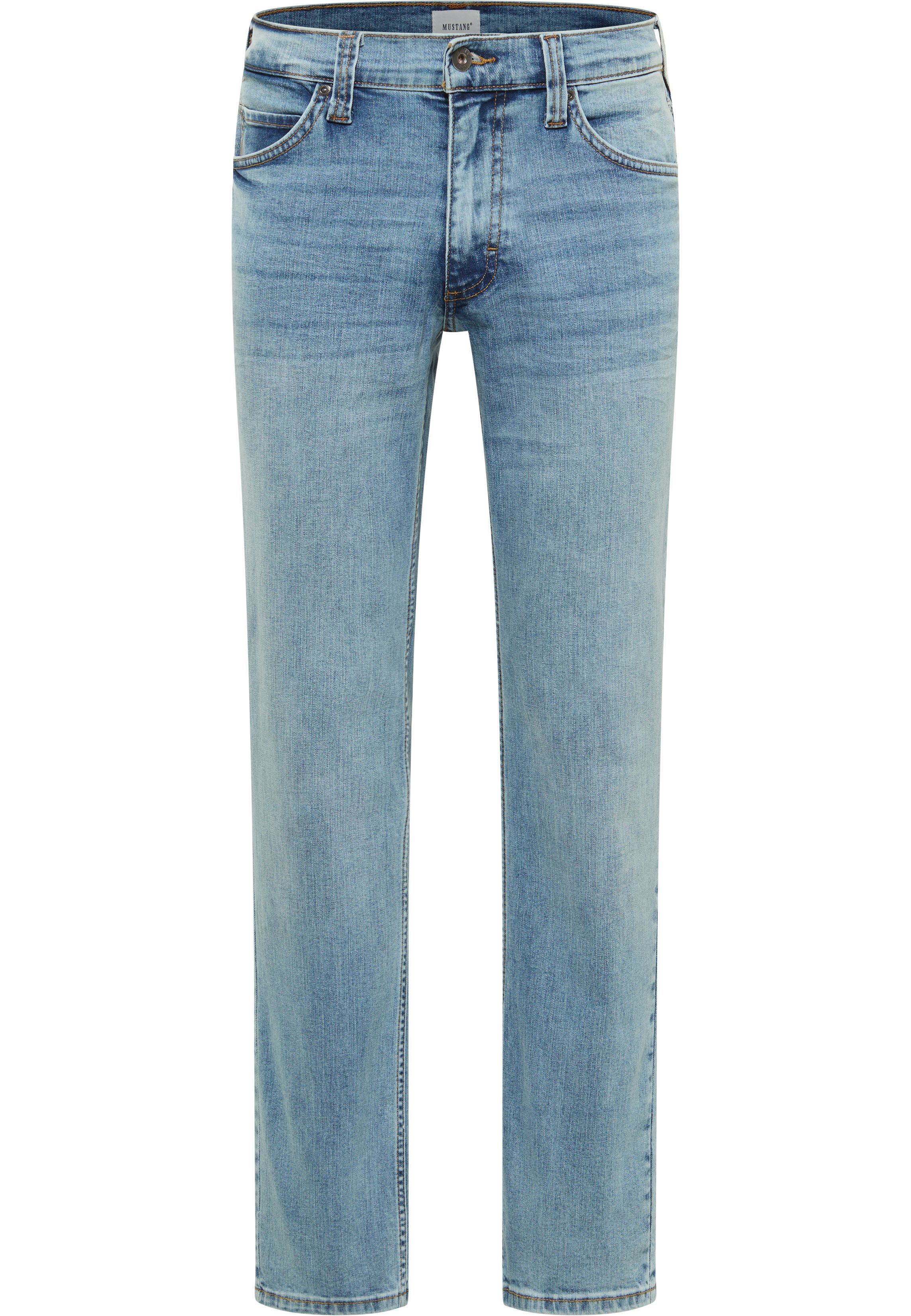 jeans, Denim, Blau, Straightleg, 5-Pockets