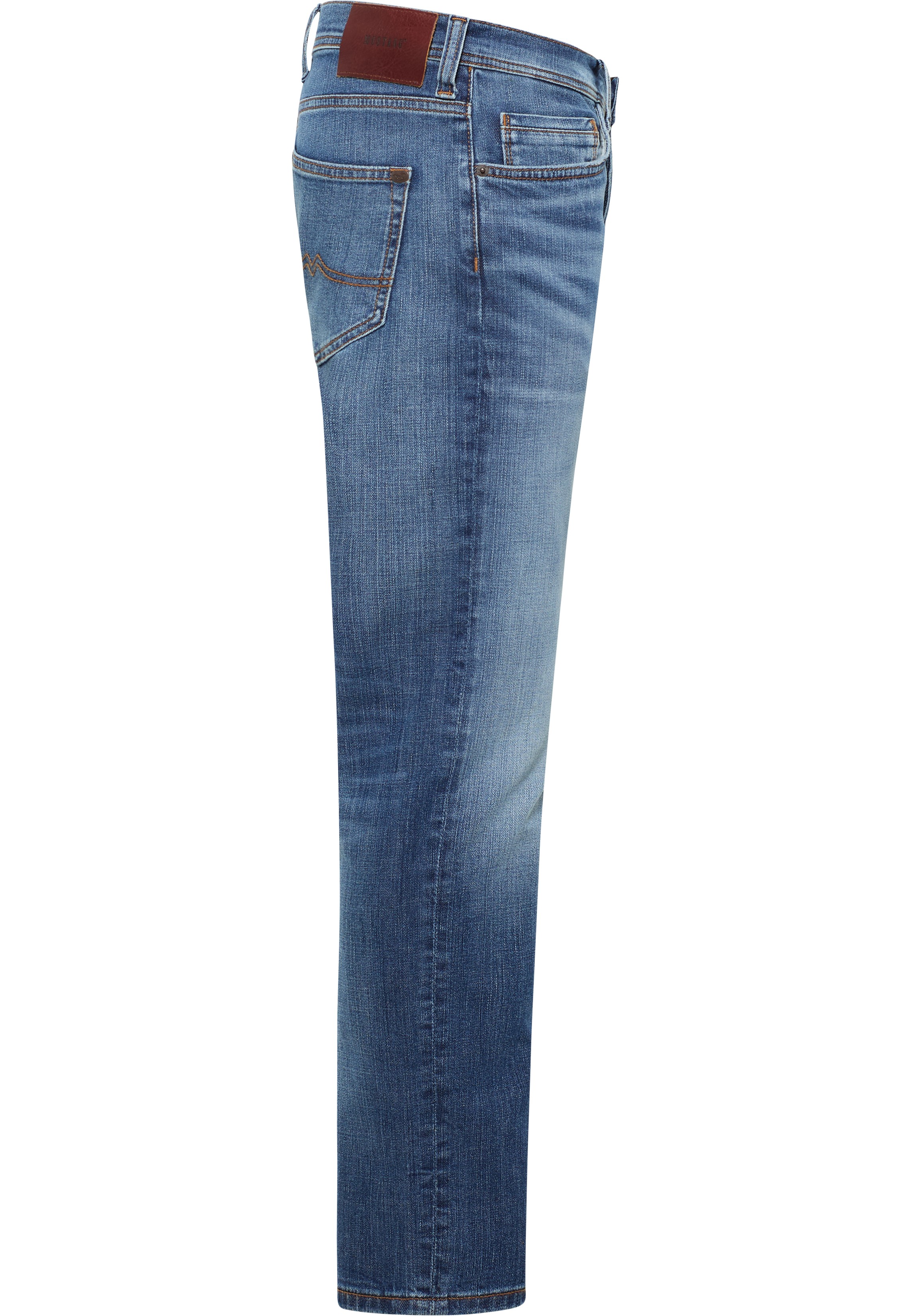 Jeans, Denim, linker tasche, gerade Passform, ausbleichen