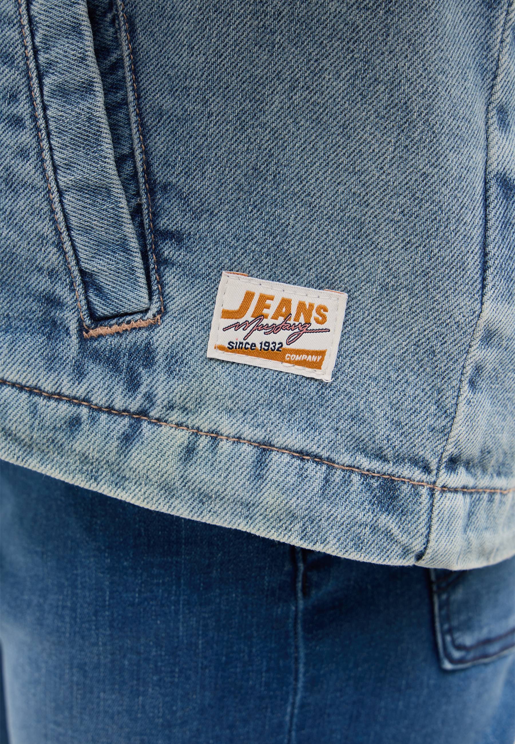 Jeans, Denim, Jeansjacke, Washed, Label, Tasche