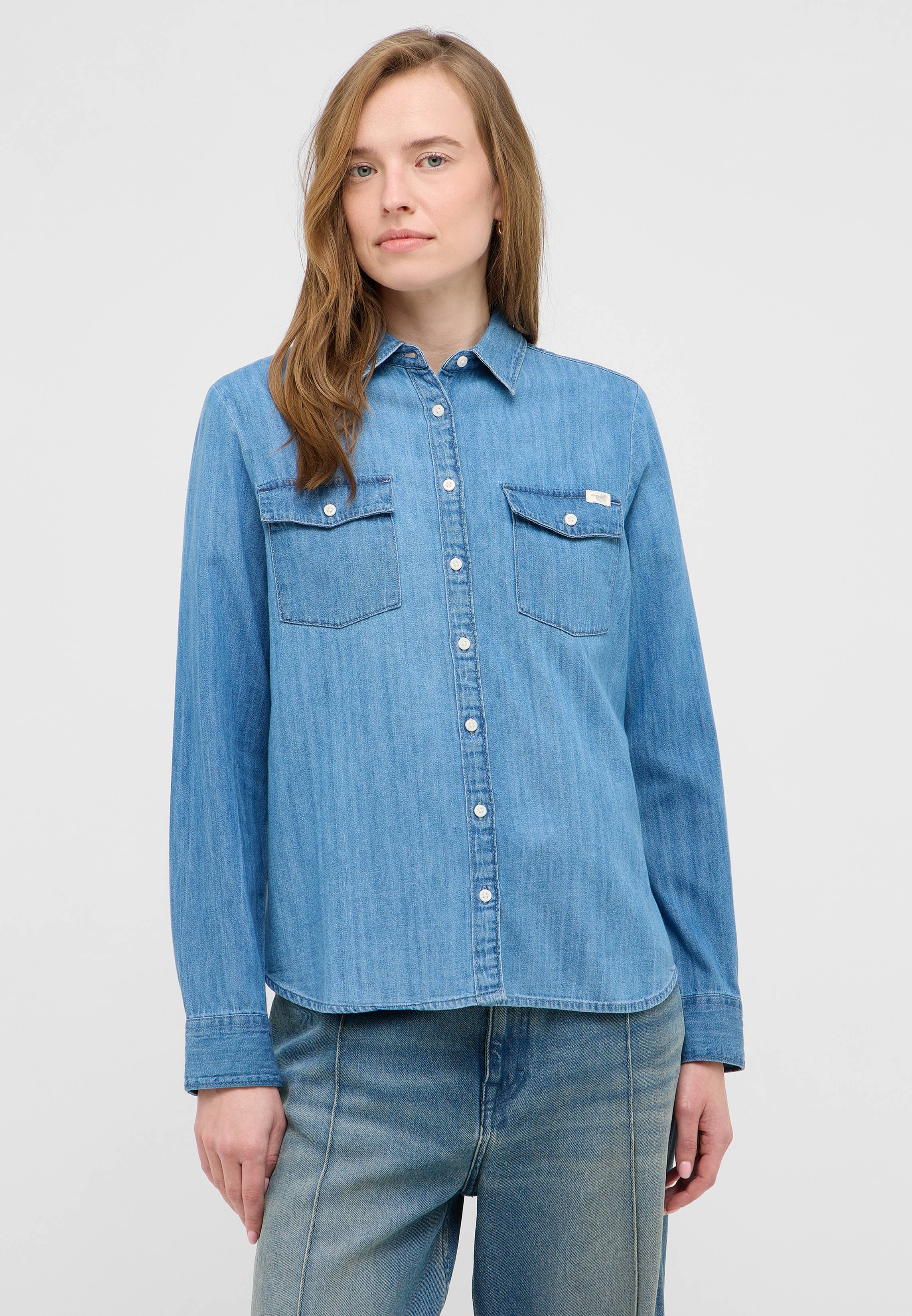 Hosen, Jeans, Langarm, Hemd, Bluse