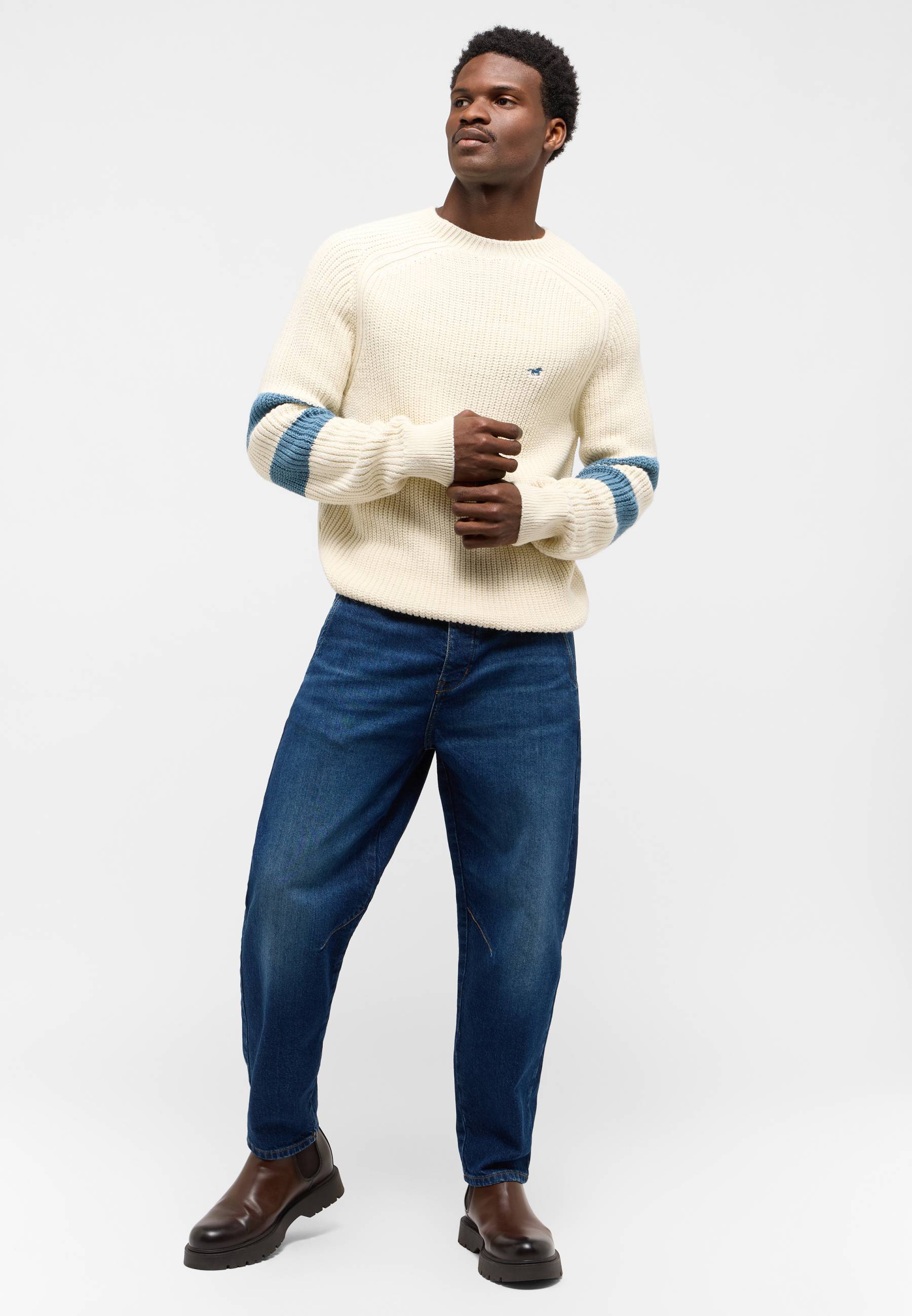 Bekleidung, Hosen, Strickwaren, Pullover, Langarm