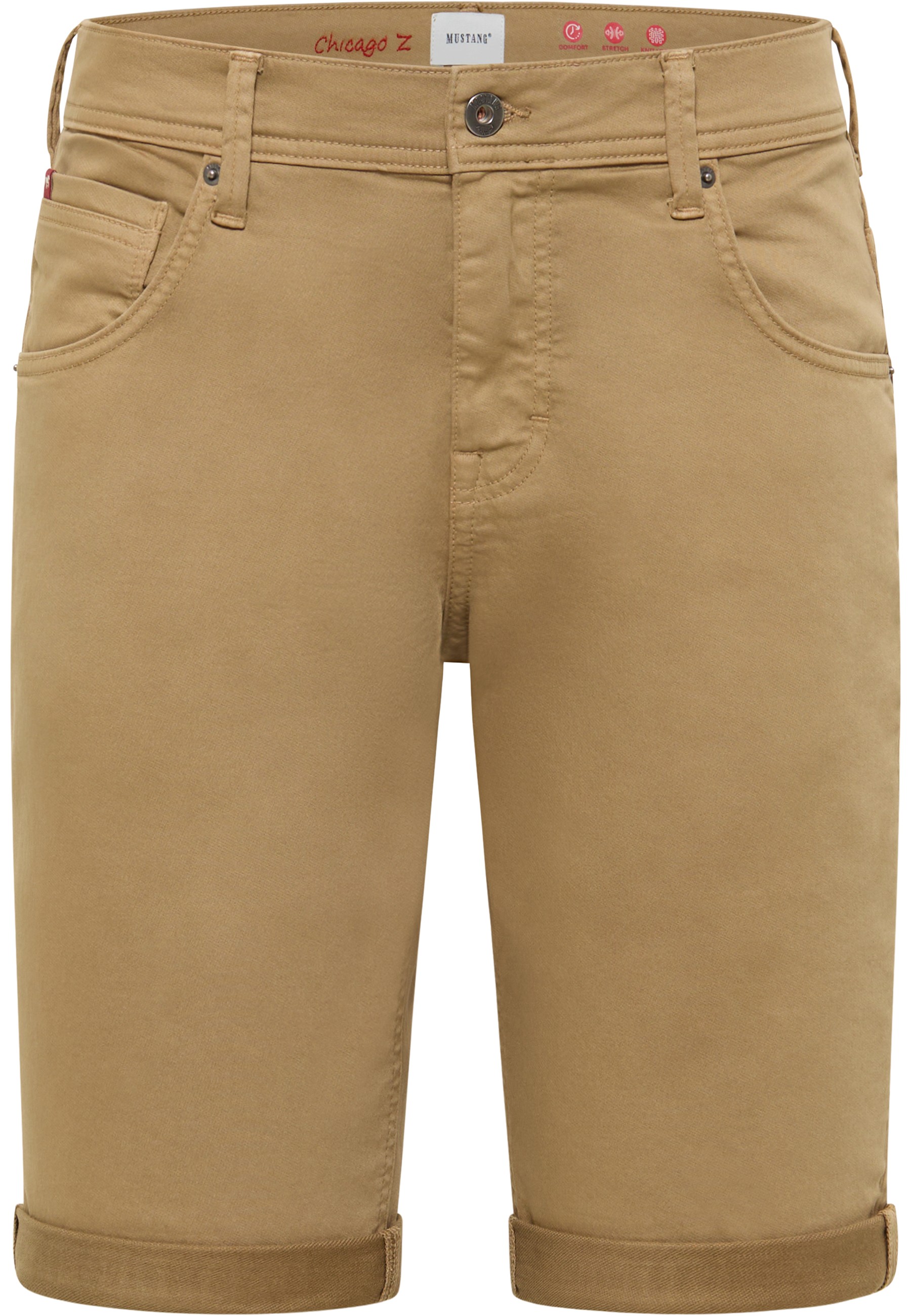 Mustang Herren Jeans-Short Style Chicago Shorts Z, beige