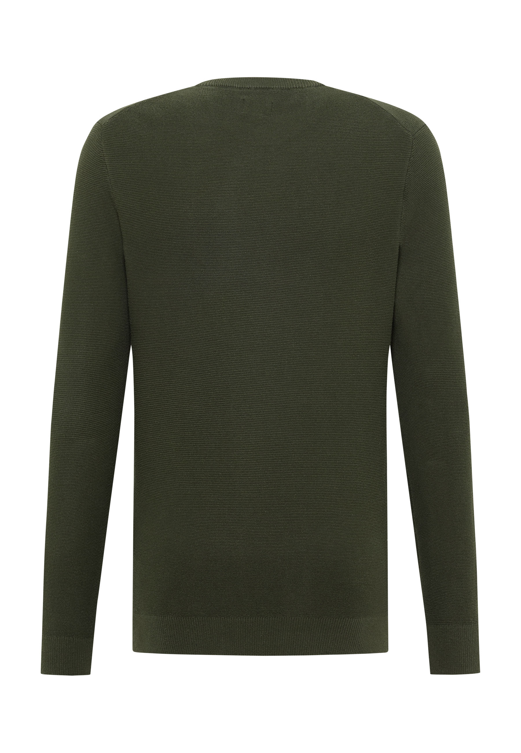 Pullover, Knitwear, Langarm, Olivgrün, Rundhals