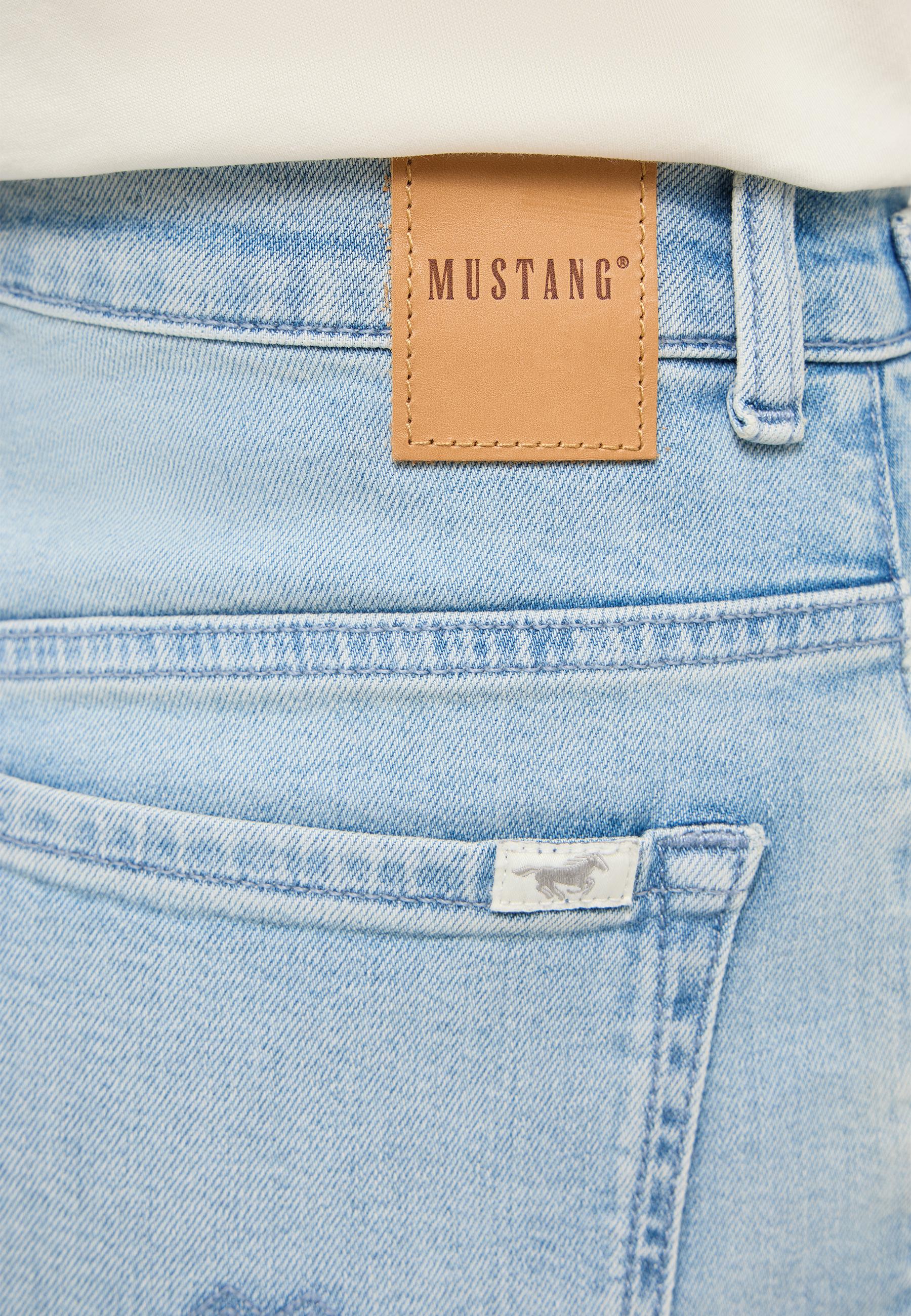 Jeans, Denim, Back pocket, Leather patch, Blue