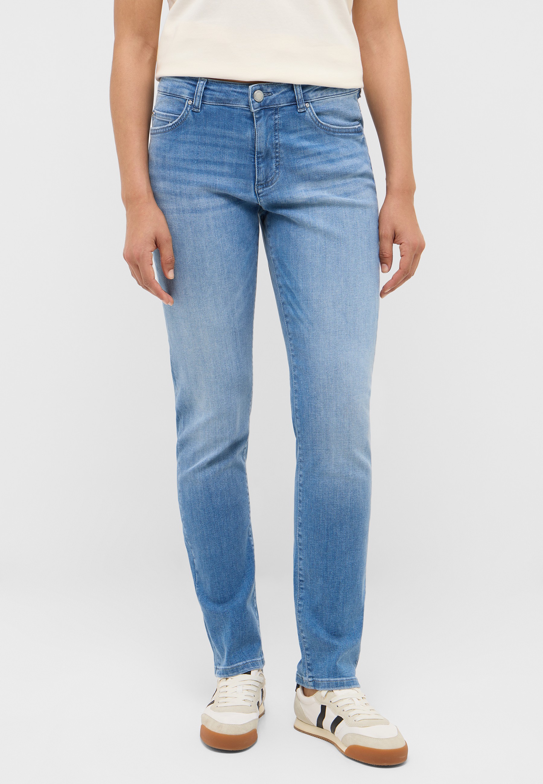 jeans, straight leg, blue, denim, cotton blend