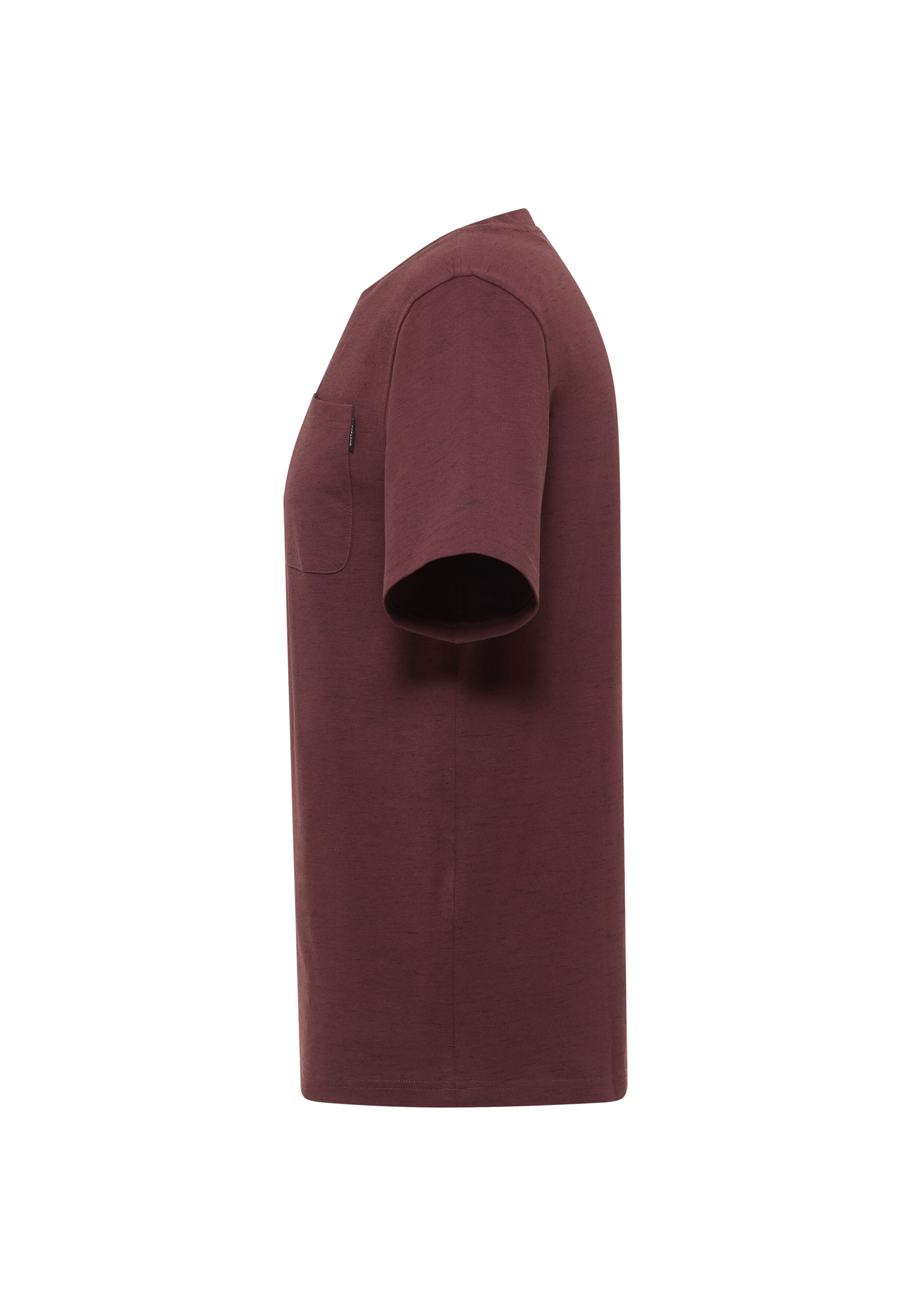 T-Shirt, Kurzarm, Einfarbig, Rundhals, Tasche
