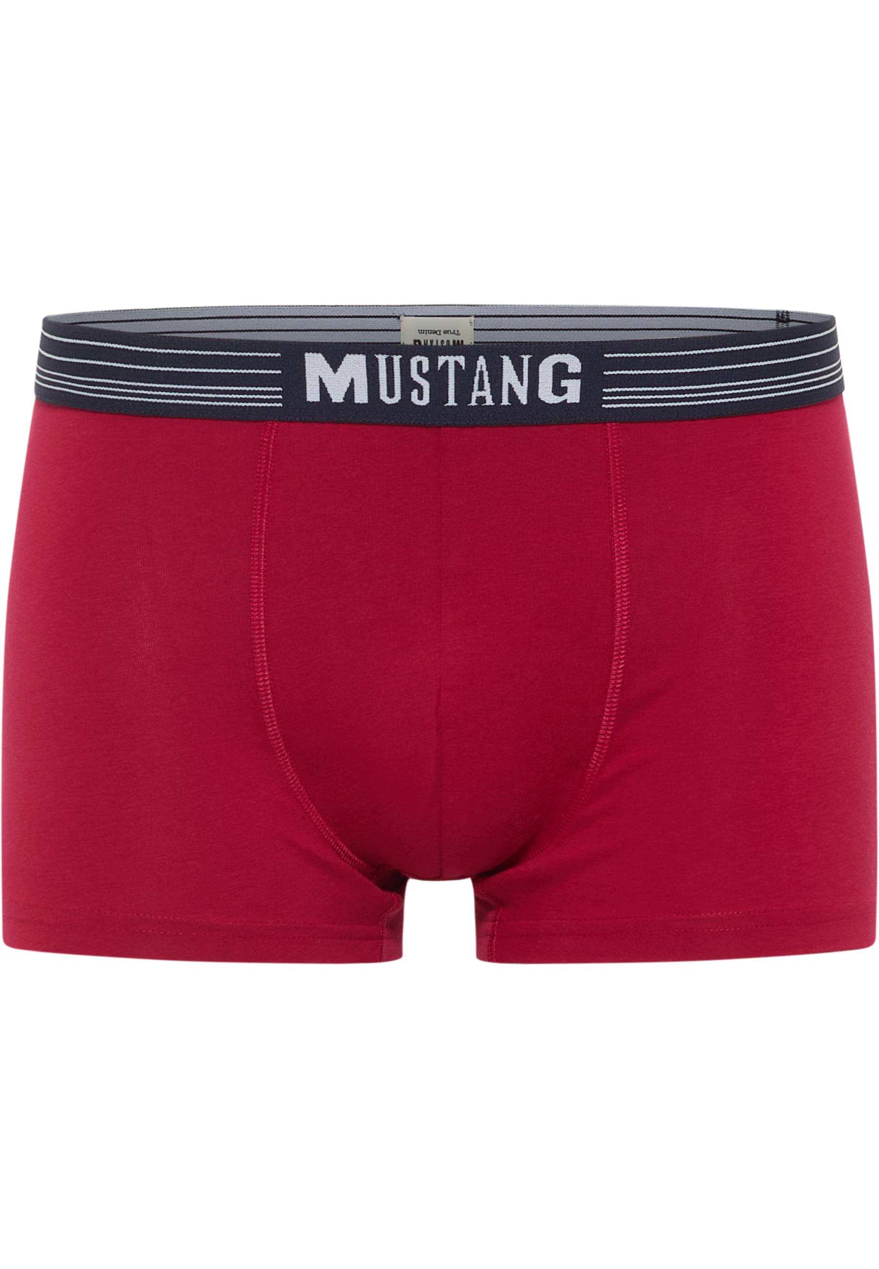 Boxer, Rot, Gummibundel, Mustang, Unterwäsche