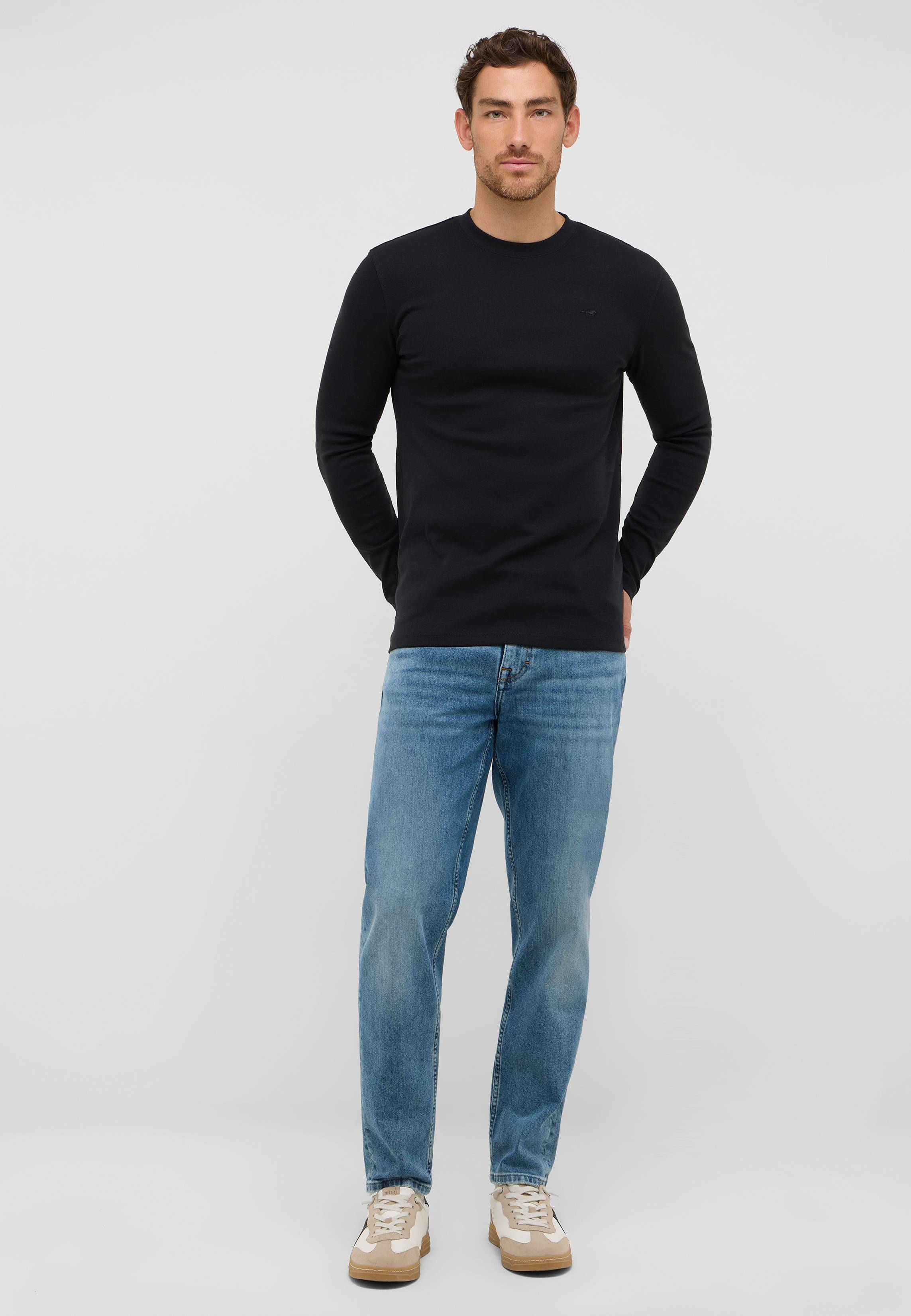 Hosen, Langarm, Ärmel, Jeans, Stehend