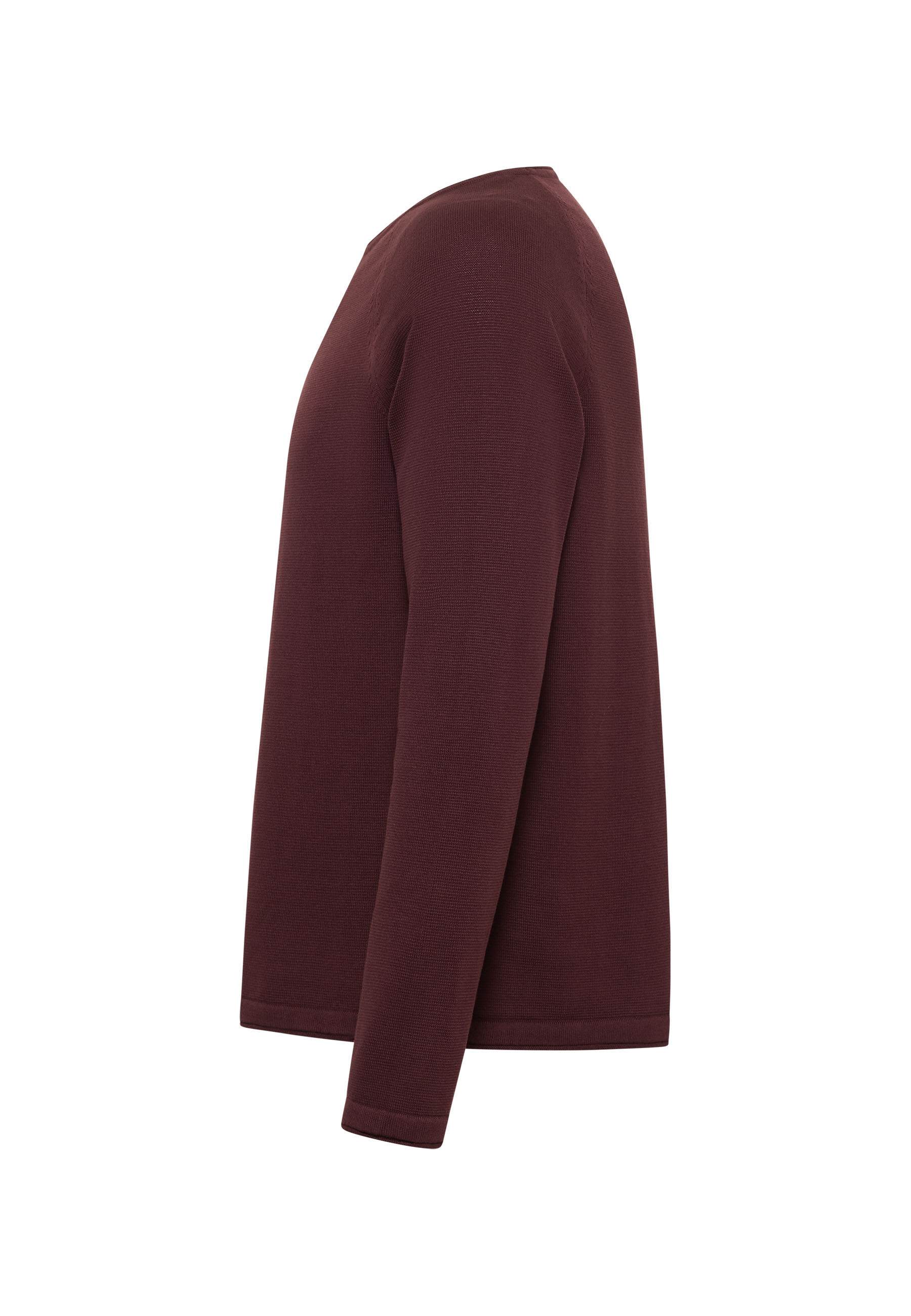 Pullover, Langarm, Burgundy, Knitted, Pullover