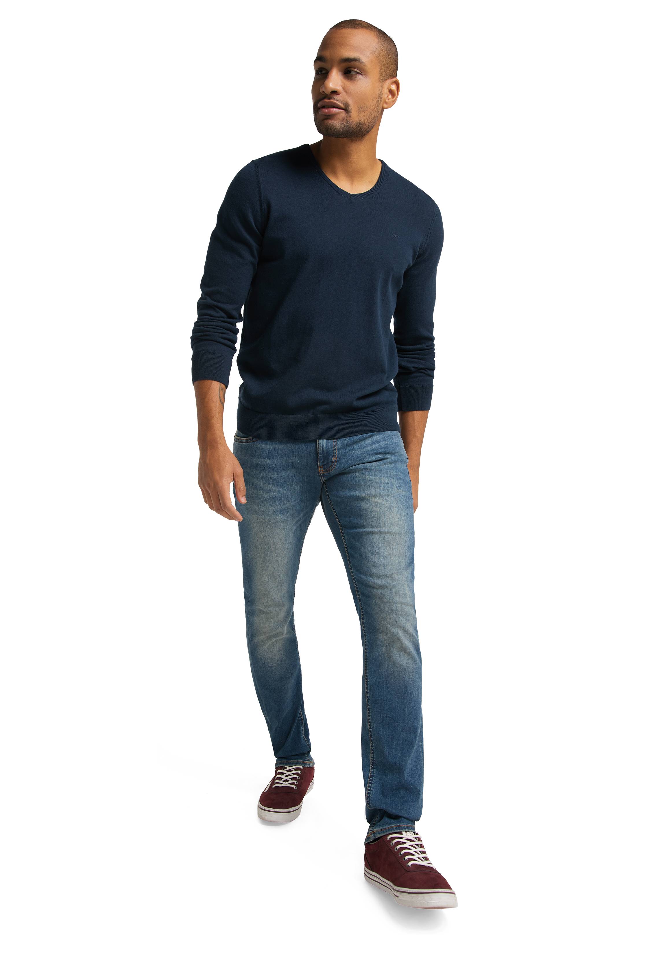 Langarmpullover Basic V-Neck Jumper