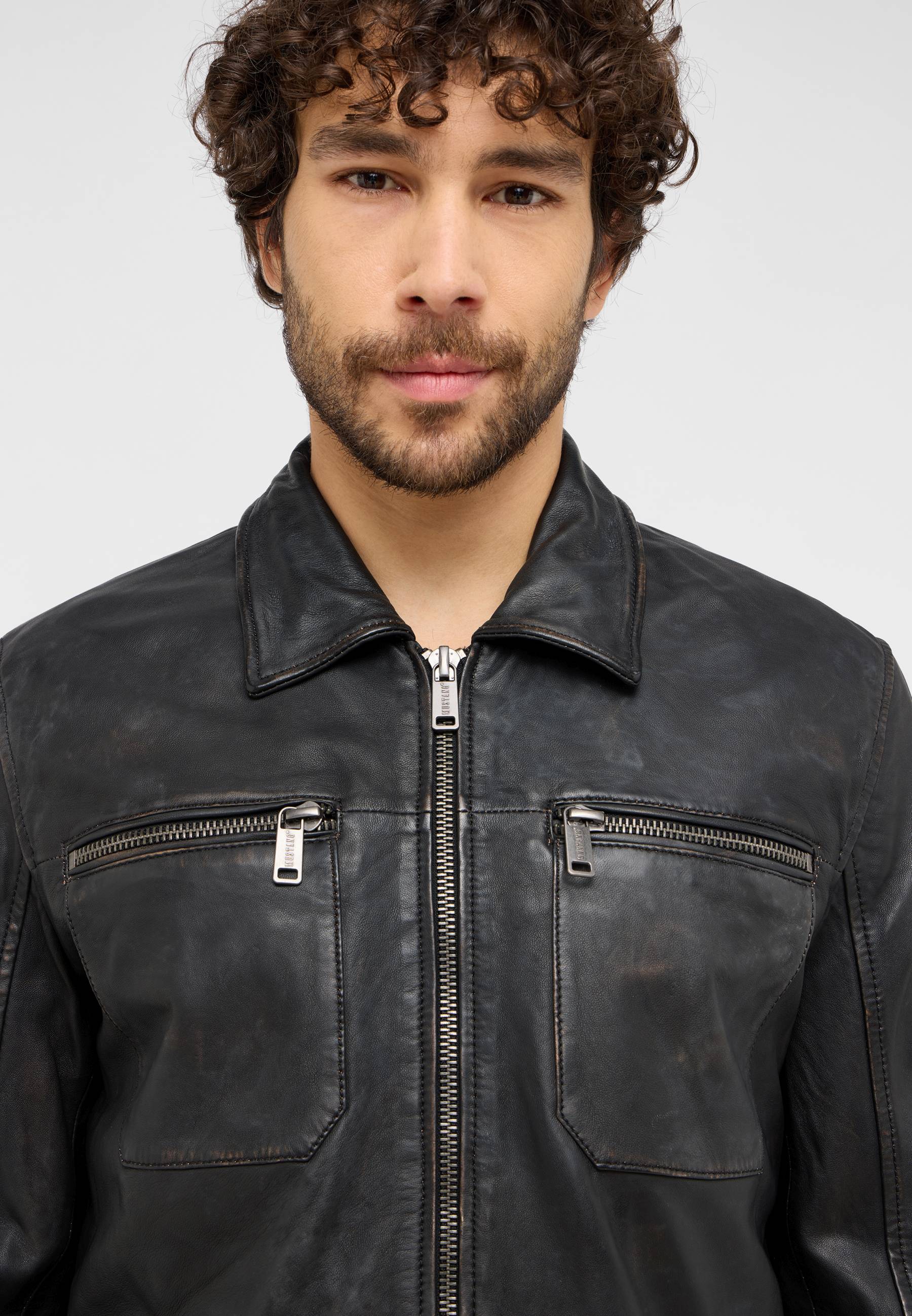 Bekleidung, Mantel, Jacke, Jacke aus Leder